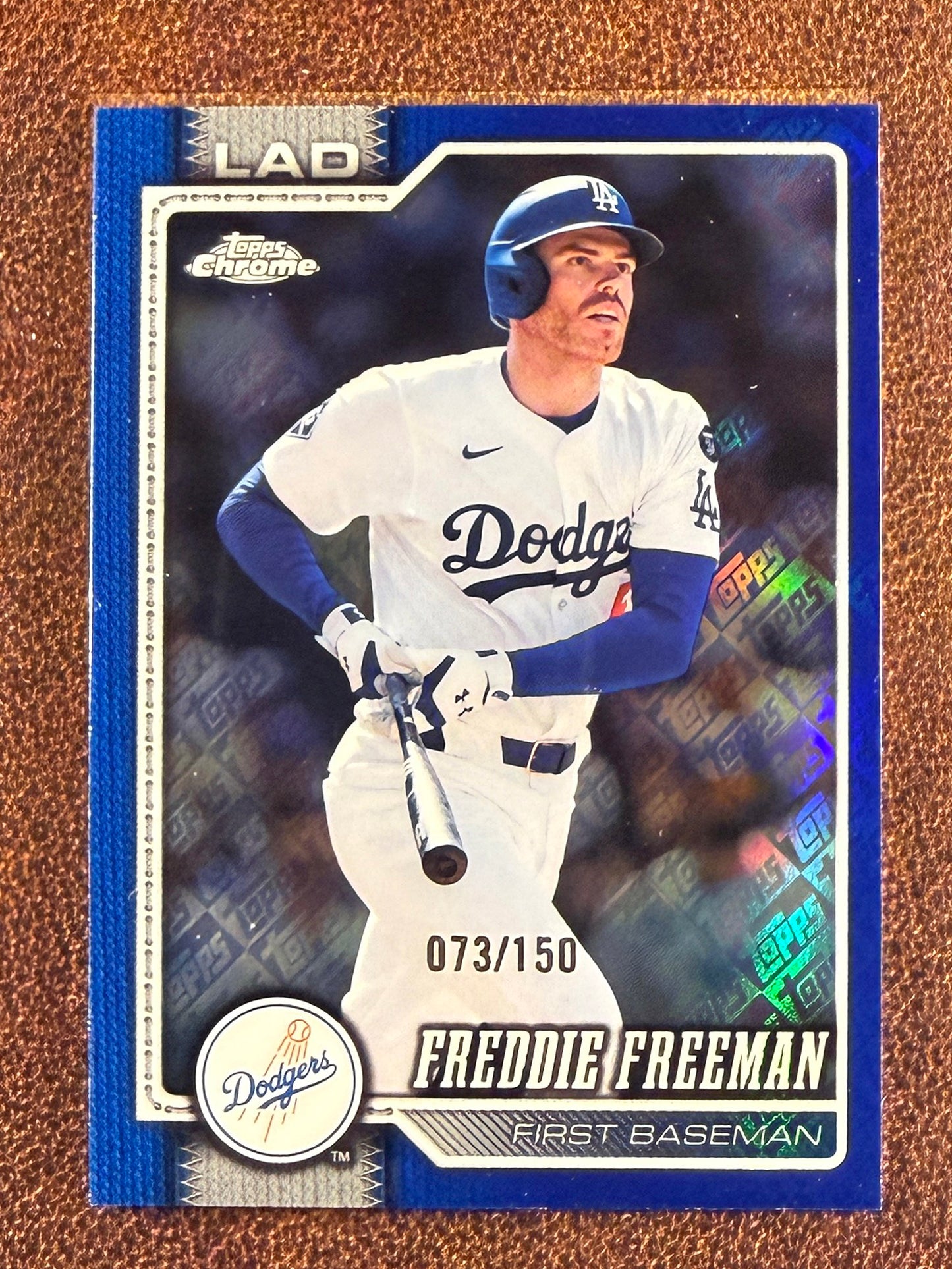 Freddie Freeman - 2026 Topps Chrome - BLUE Logofractor /150 - Dodgers