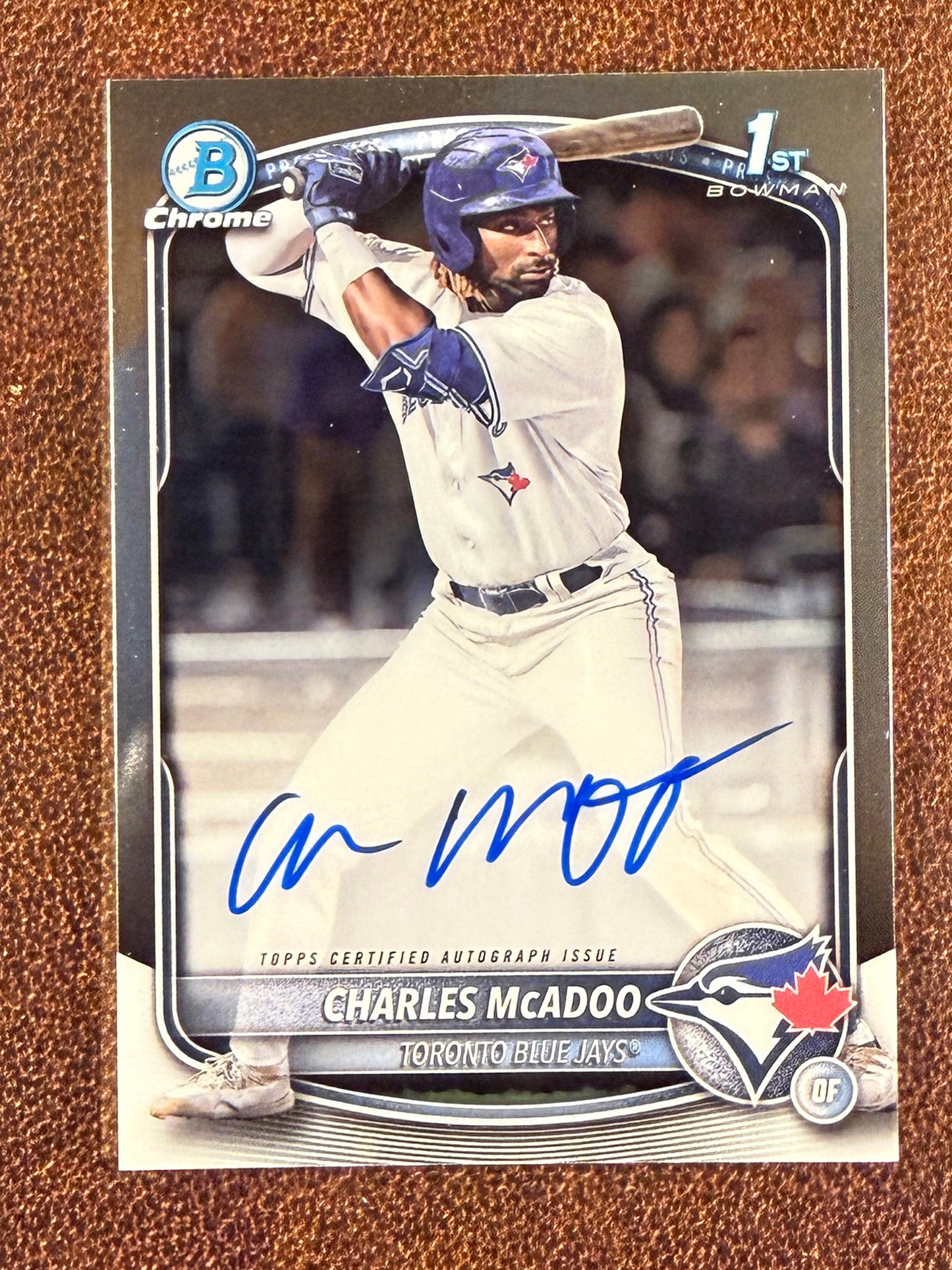 Charles Mcadoo - 2025 Bowman - Chrome 1st Bowman AUTO - Blue Jays
