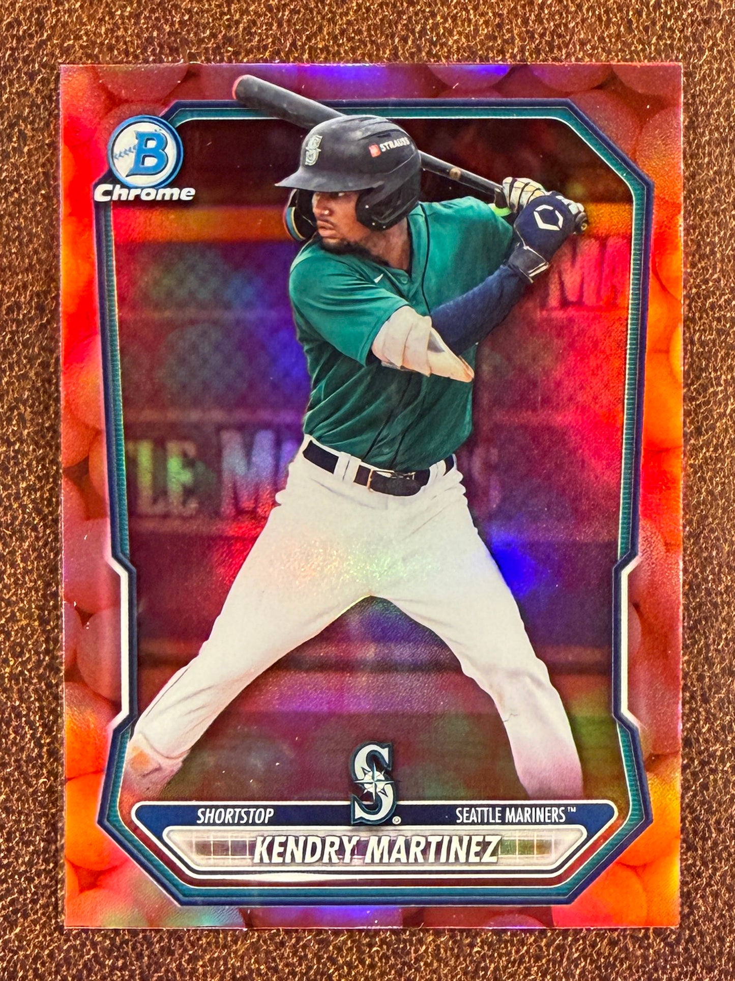 Kendry Martinez - 2026 Bowman Chrome - Bubble Gum Refractor (Snack Pack) - Mariners