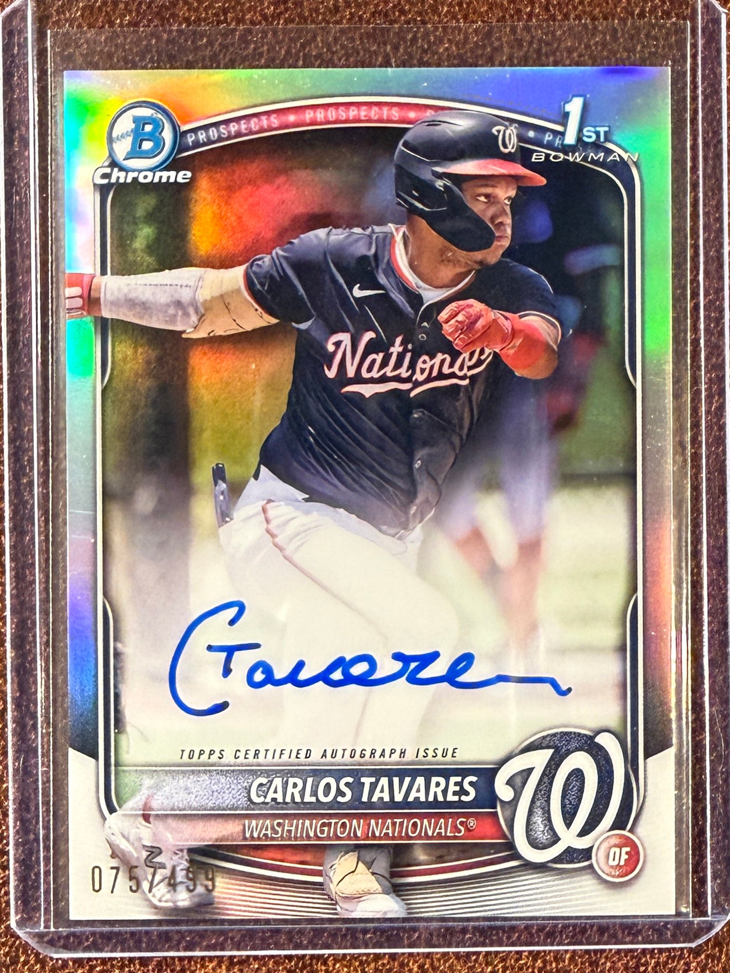 Carlos Tavares - 2025 Bowman Chrome - 1st Bowman AUTO /499 - Nationals