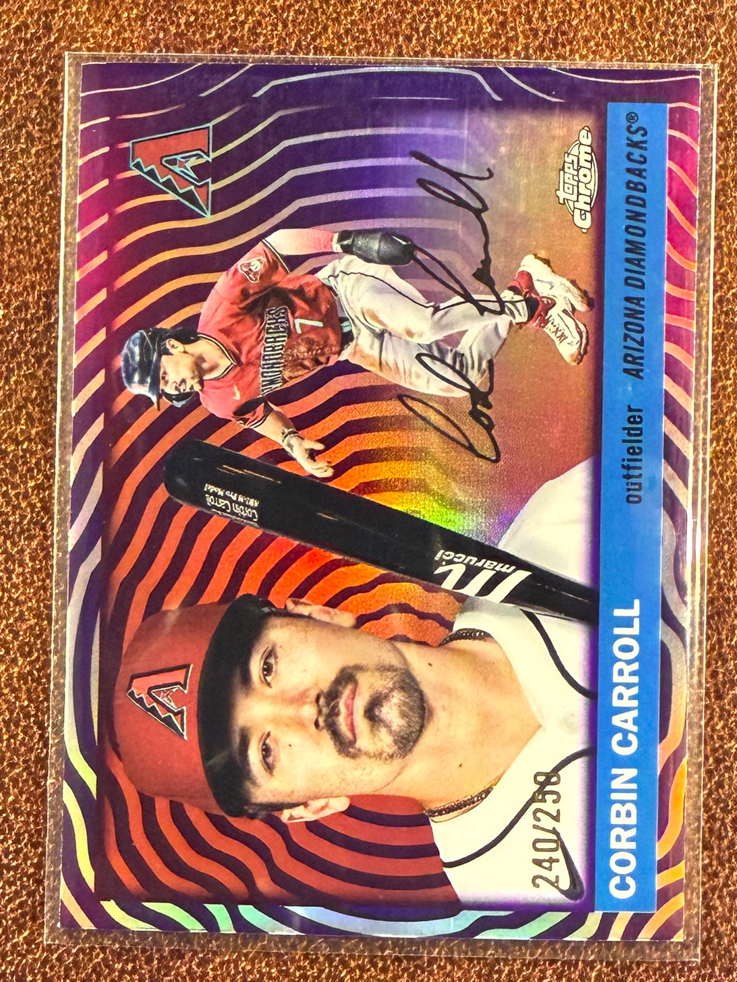 Carl Yastrzemski - 2025 Topps Chrome Platinum - PURPLE Shimmer Refractor /250 - Red Sox