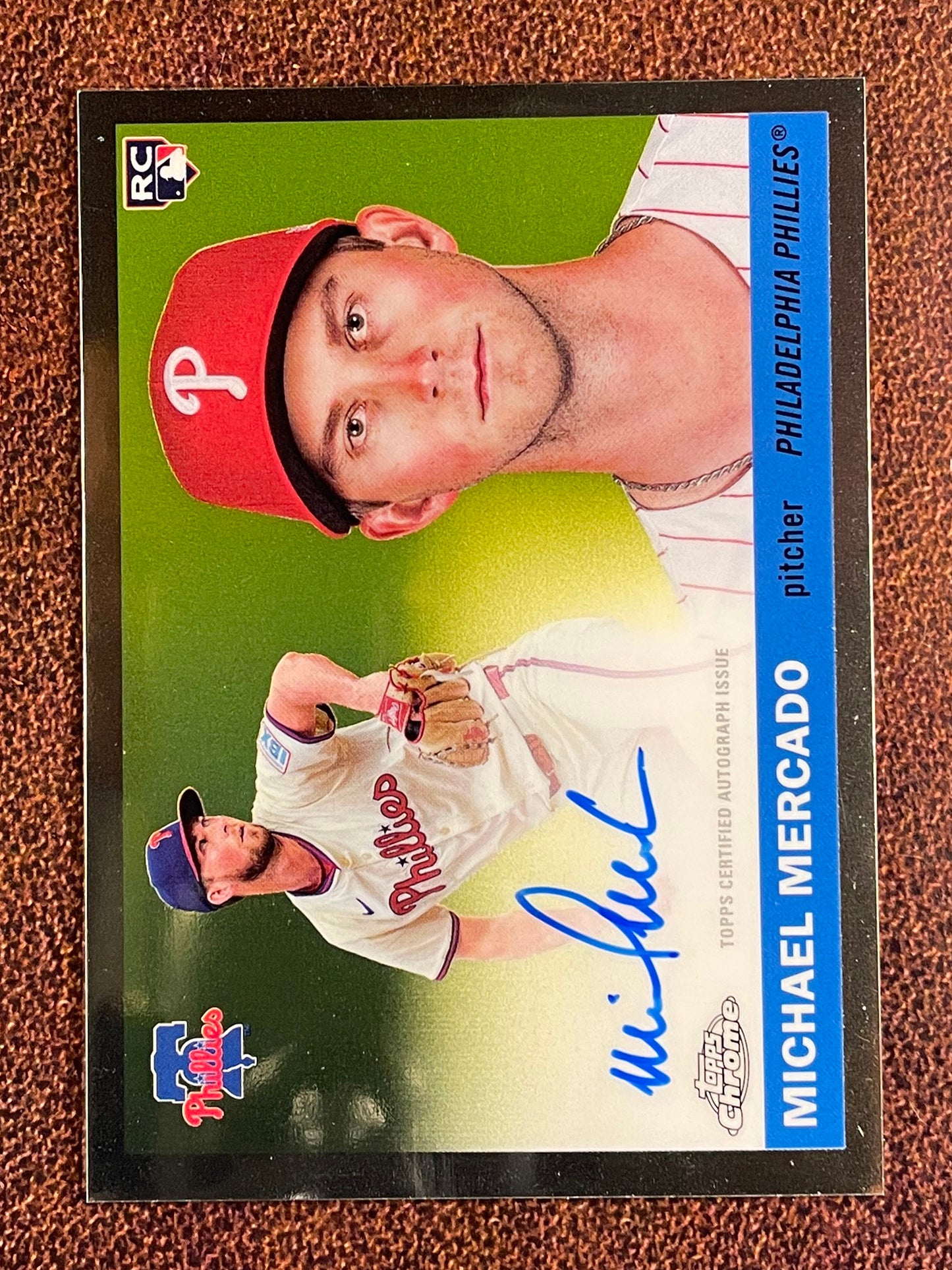 Michael Mercado - 2025 Topps Chrome Platinum - Rookie AUTO - Phillies
