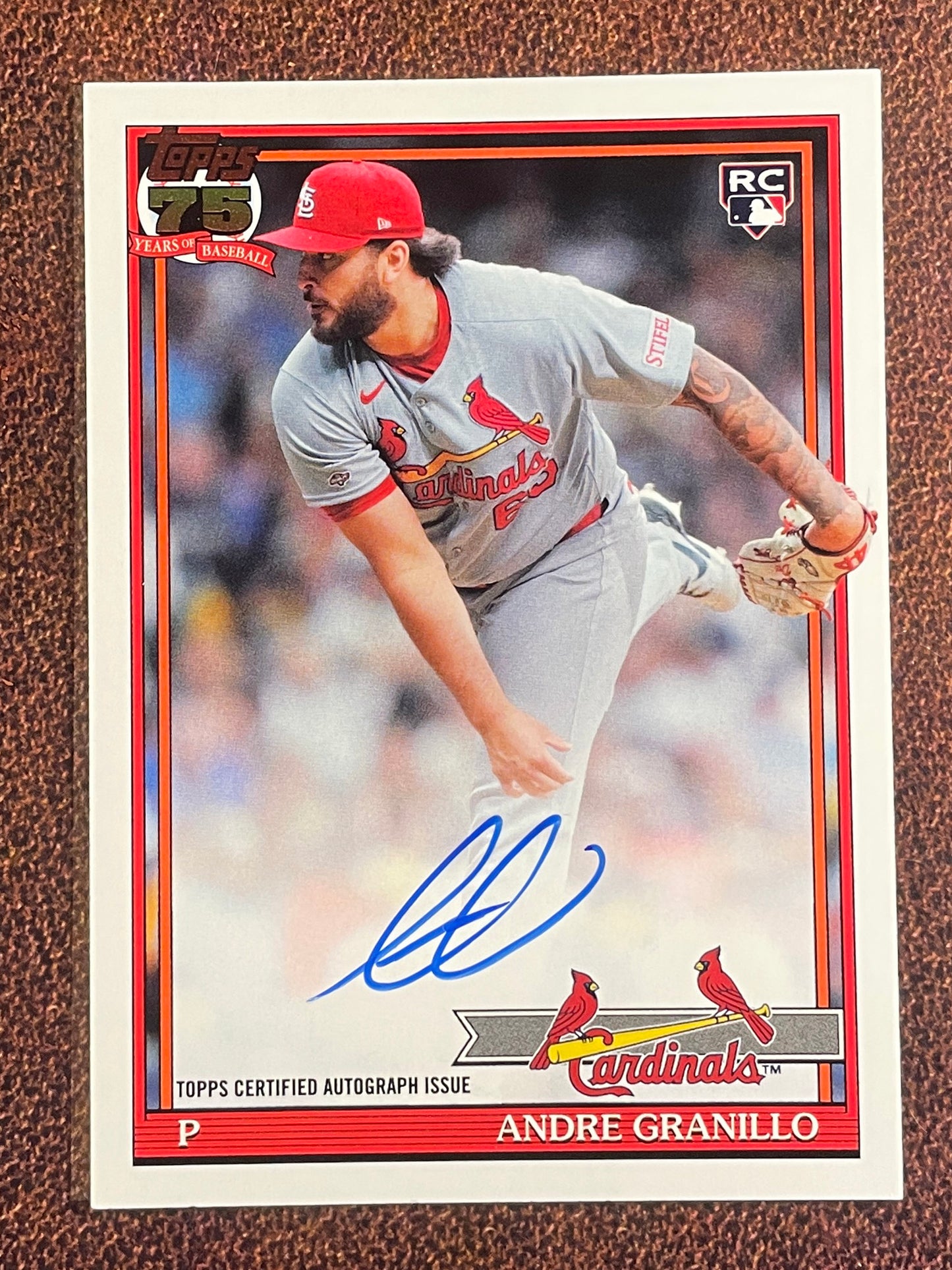 Andre Granillo - 2026 Topps Series 2 - 1991 Rookie Auto - Cardinals