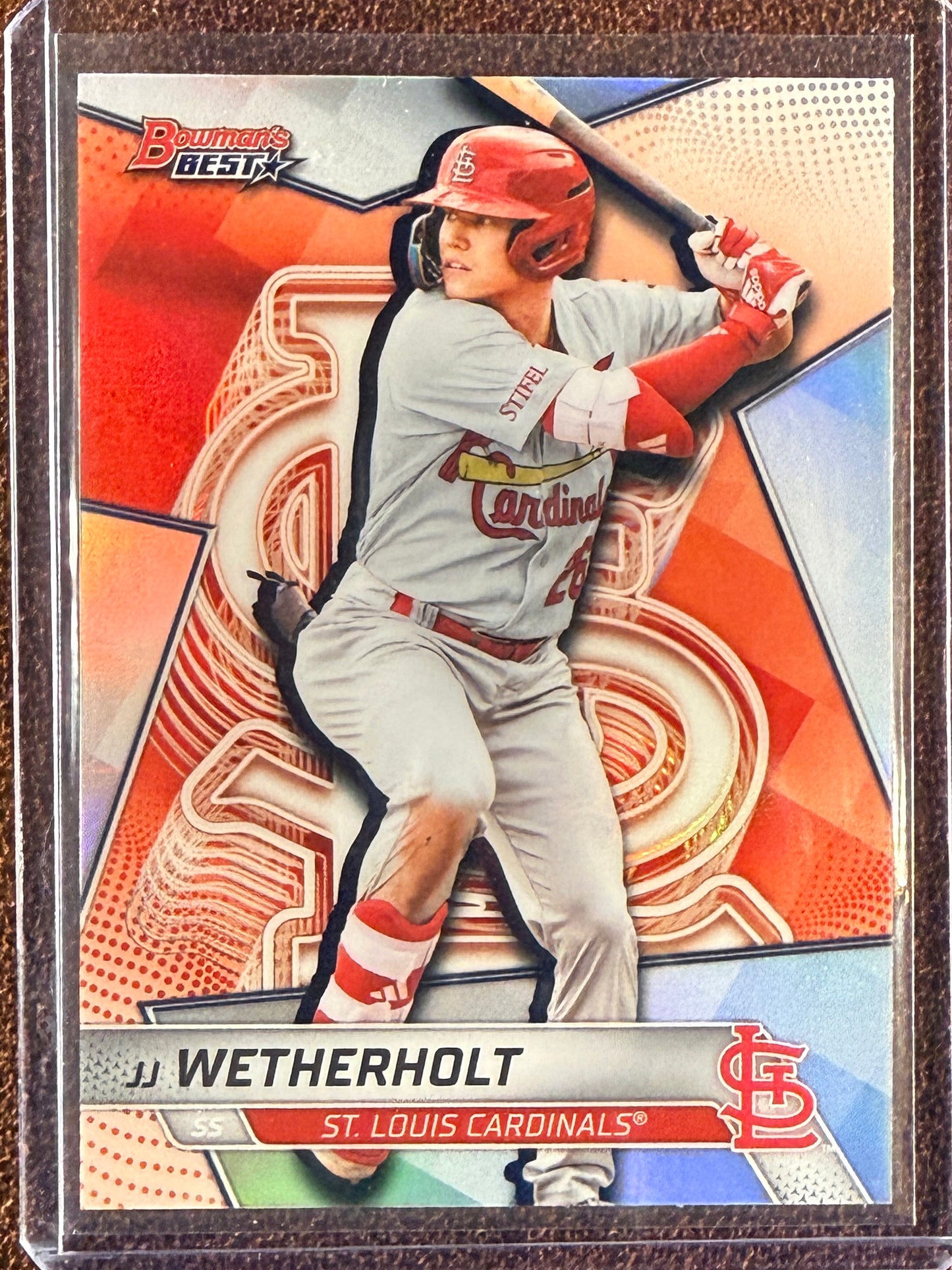 JJ Wetherholt - 2025 Bowmans Best - Refractor - Cardinals