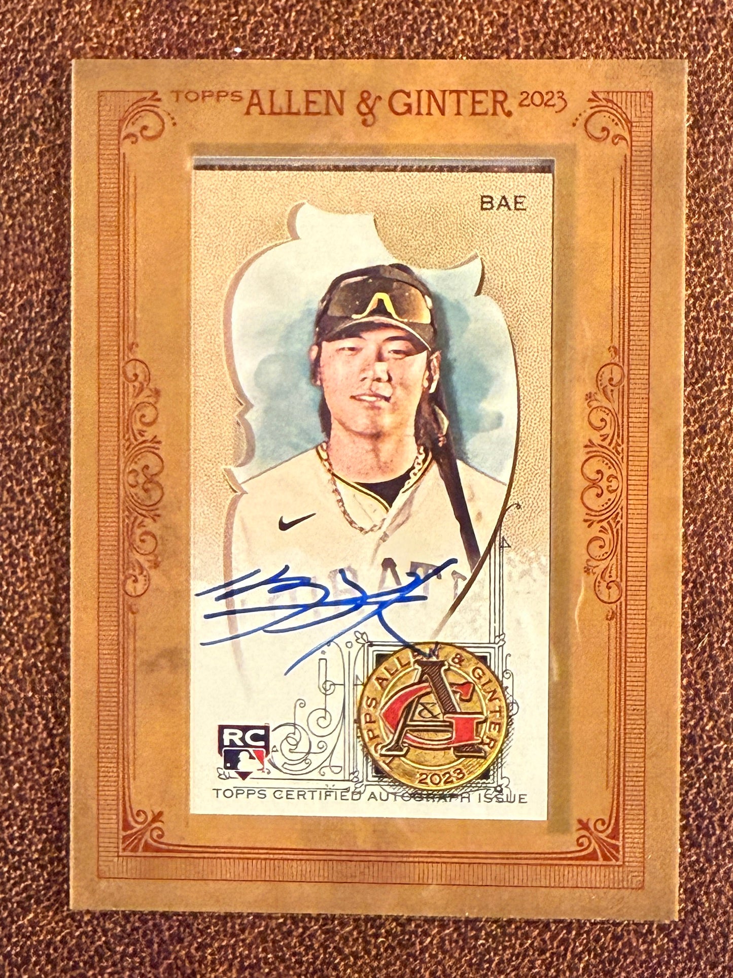 Ji Hwan Bae - 2023 Allen & Ginter - Mini Framed AUTO - Pirates