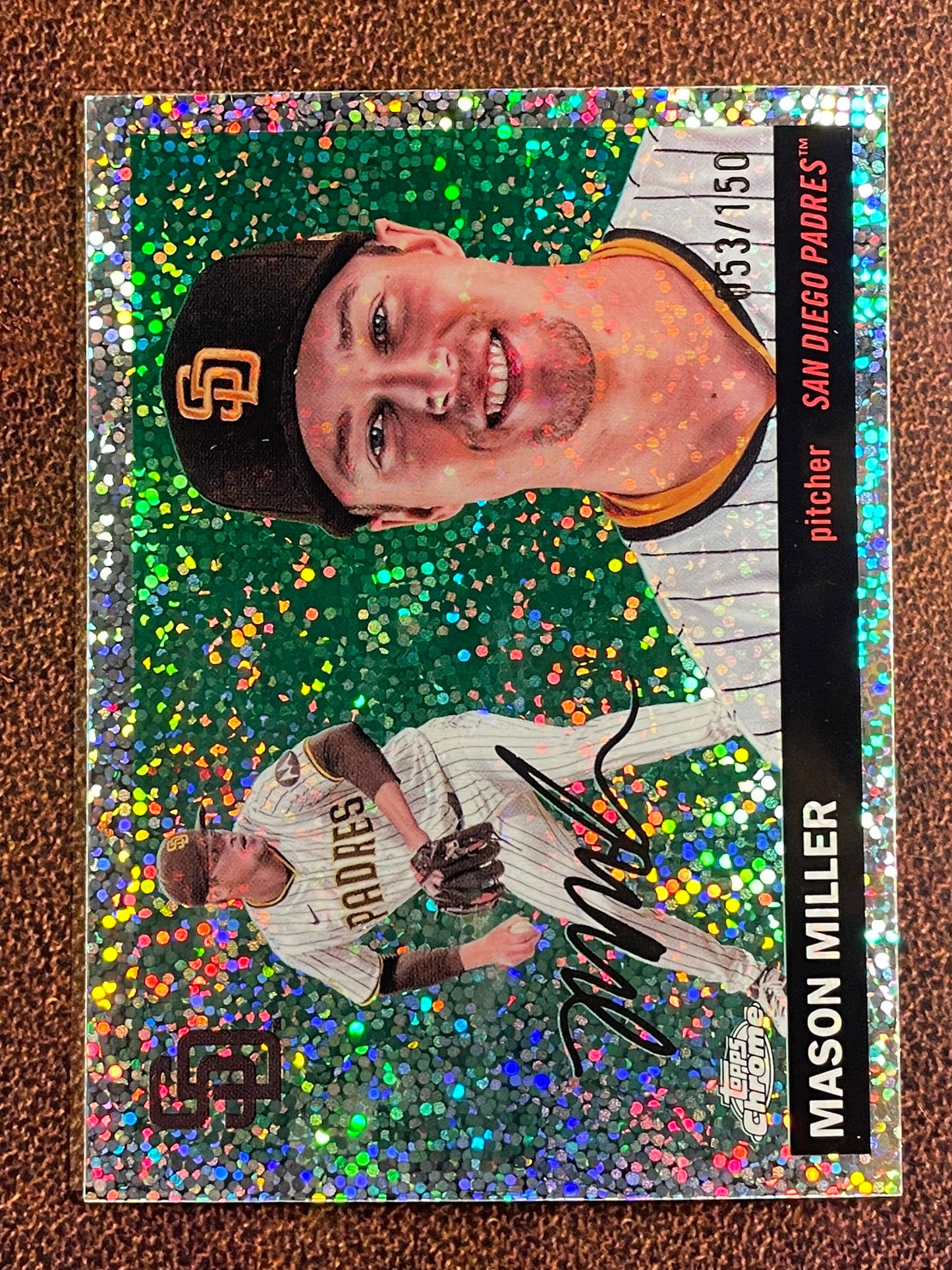 Mason Miller - 2025 Topps Chrome Platinum - SPECKLE Refractor /150 - Padres