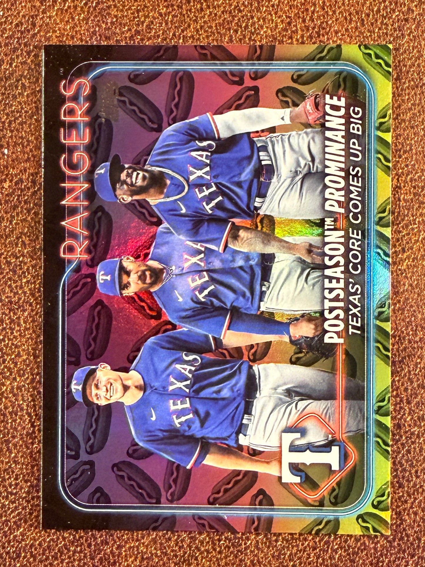 Texas Rangers - 2024 Topps Series 2 - Holiday Hot Dog - Rangers