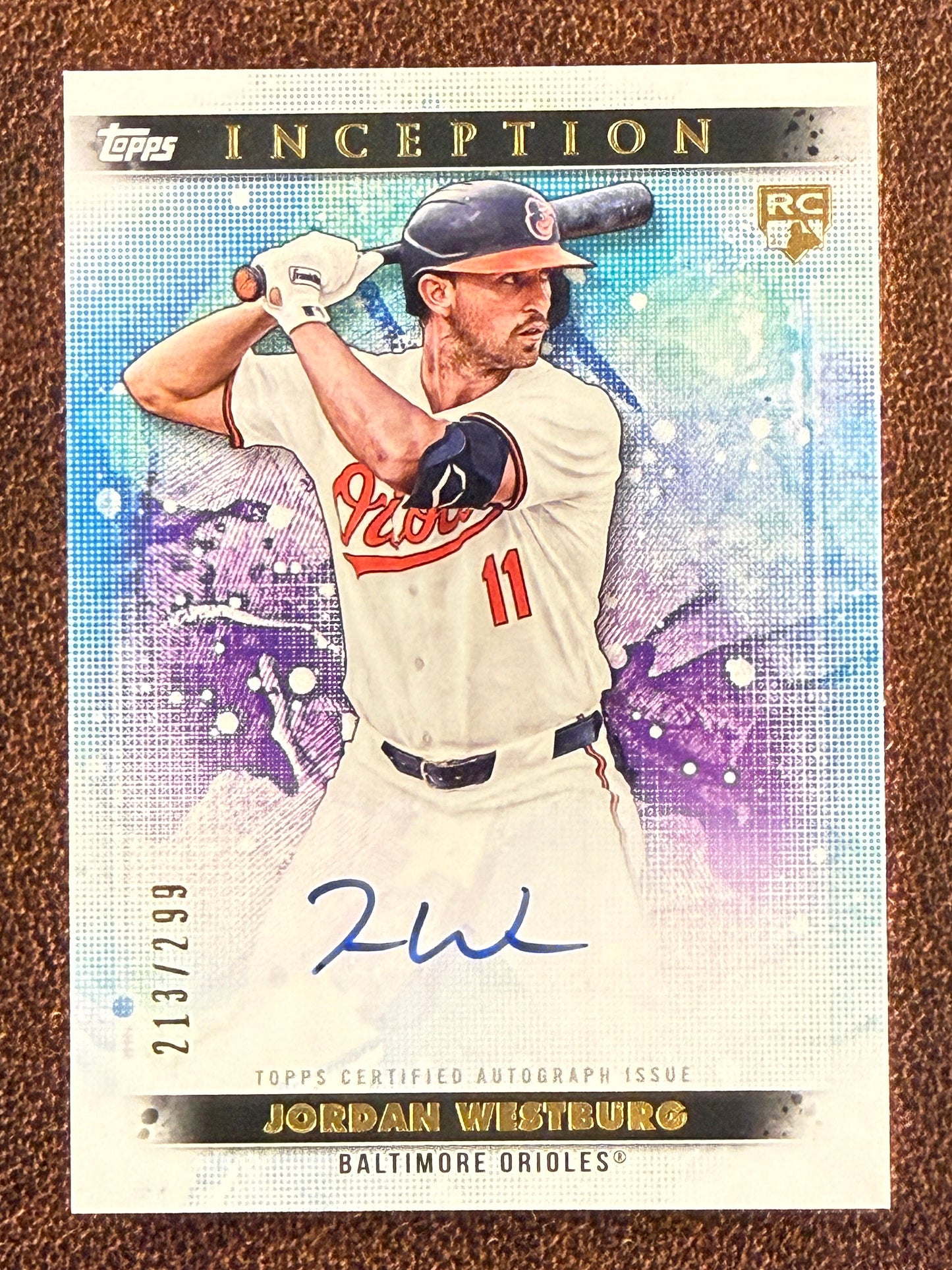 Jordan Westburg - 2024 Topps Inception - Rookie AUTO /299 - Orioles