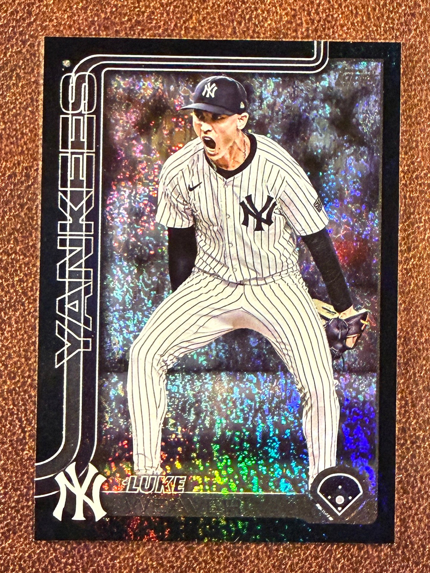 Luke Weaver - 2025 Topps Series 2 - BLACK Holofoil /10 - Yankees