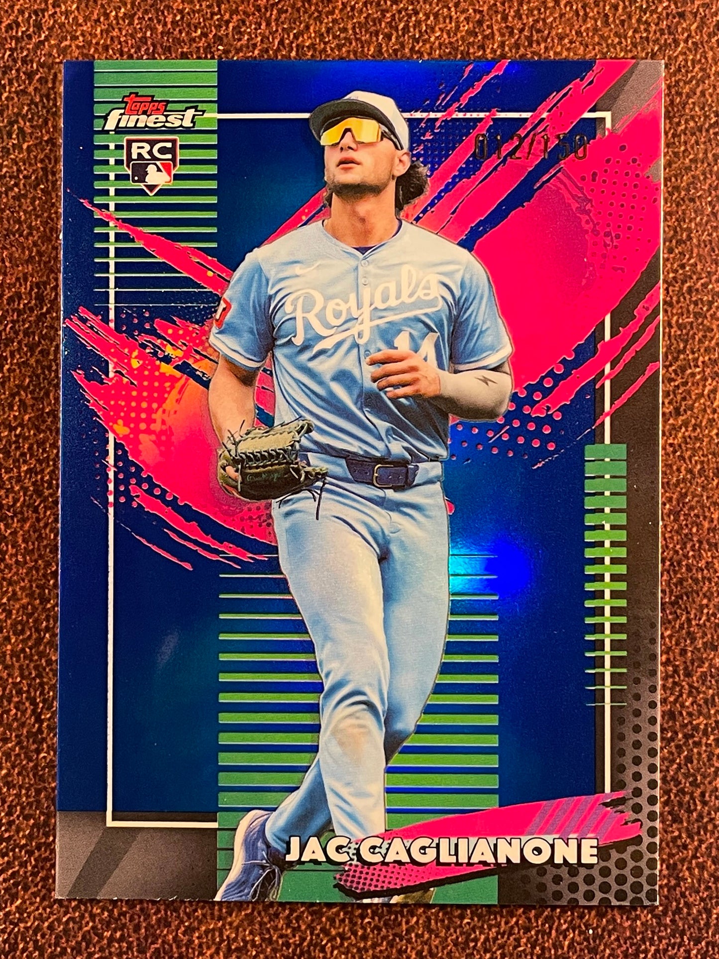 Jac Caglianone - 2026 Topps Finest - BLUE Rare Rookie /150 - Royals