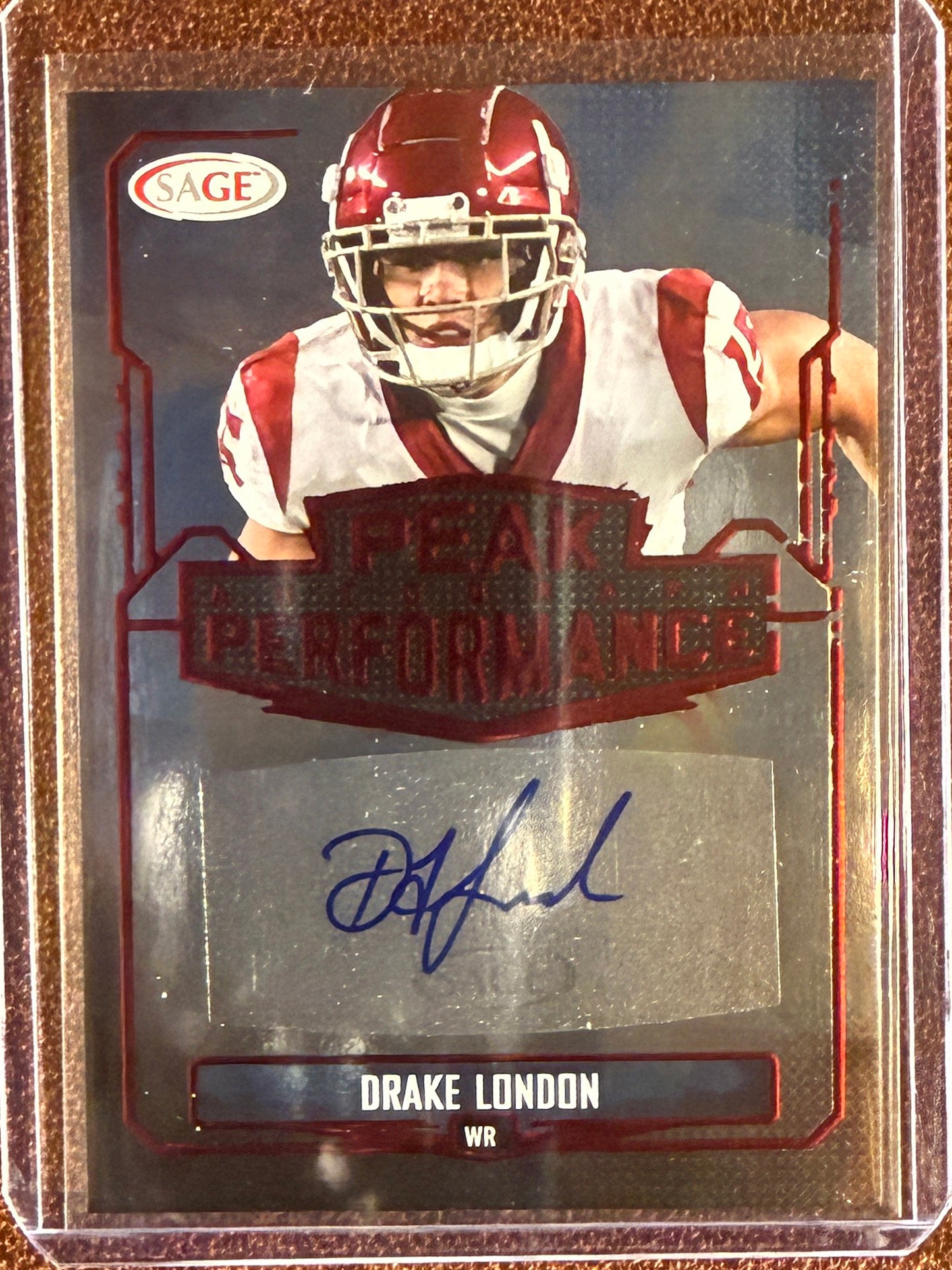 Drake London - 2022 Sage - Peak Performance RED - Falcons