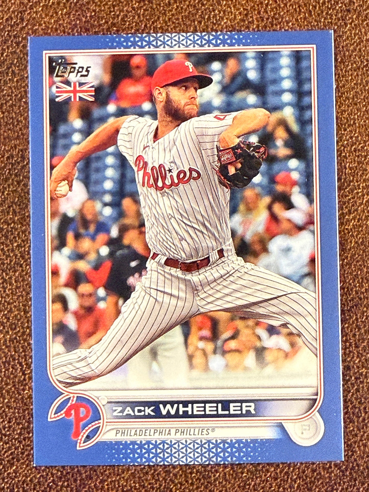 Zack Wheeler - 2022 Topps UK - BLUE /75 - Phillies