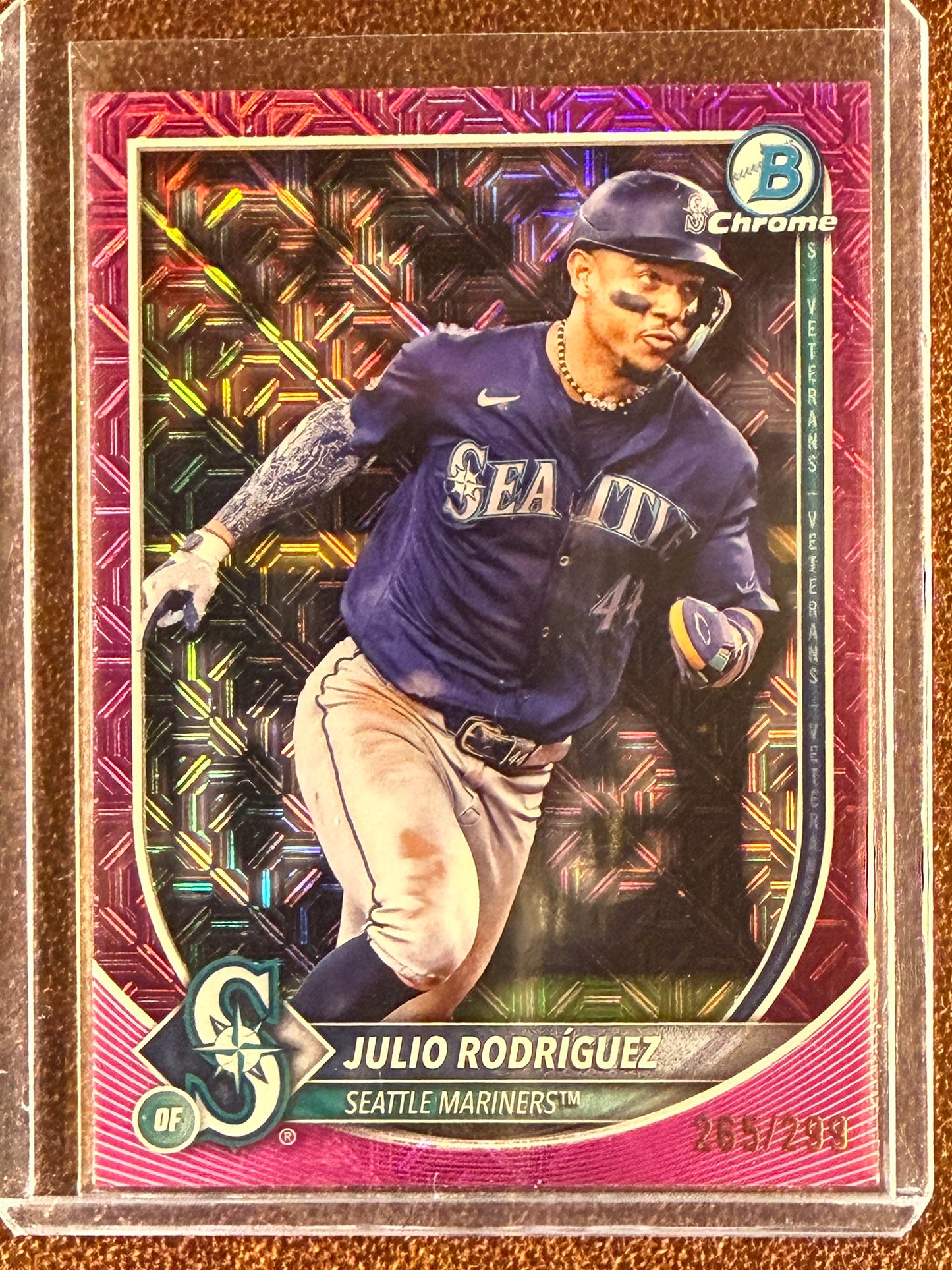 Julio Rodriguez - 2024 Bowman - FUSCHIA Mojo /299 - Mariners