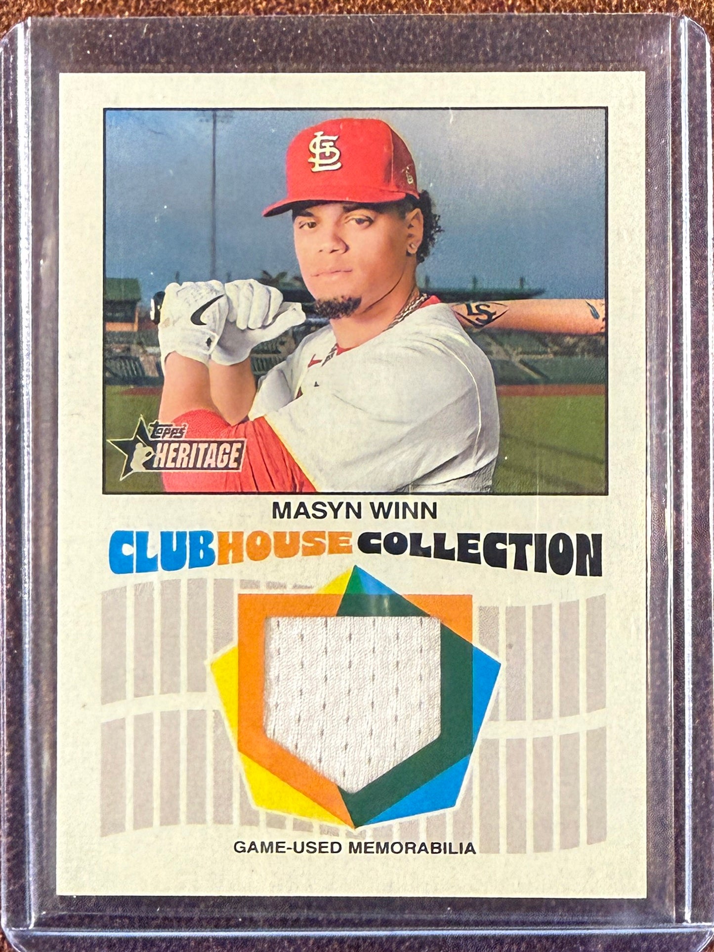 Masyn Winn - 2026 Topps Heritage - Clubhouse Collection RELIC - Cardinals