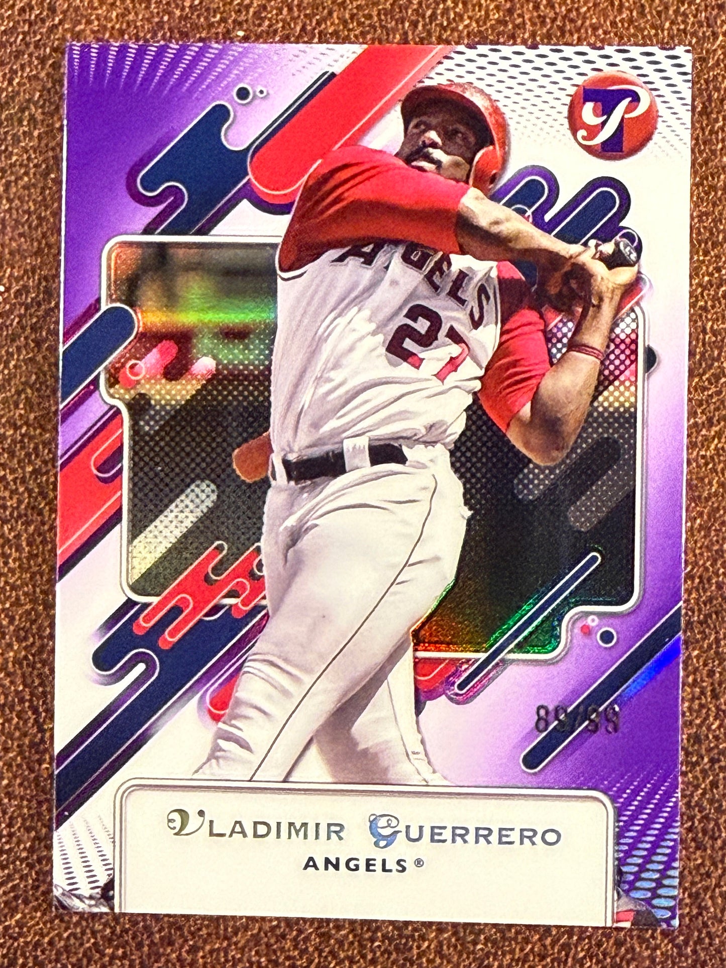 Vladimir Guerrero - 2025 Topps Pristine - PURPLE /99 - Angels