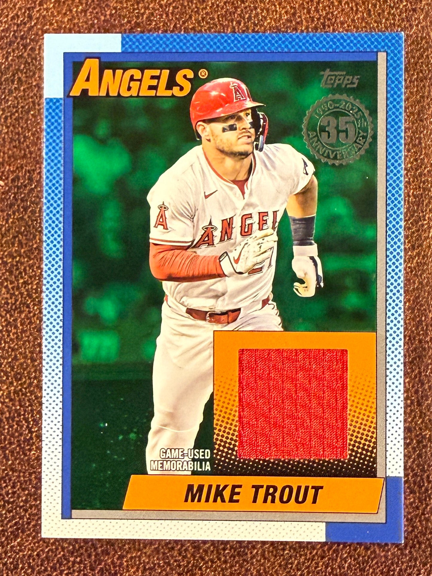 Mike Trout - 2025 Topps Update - GREEN 1990 RELIC /99 - Angels