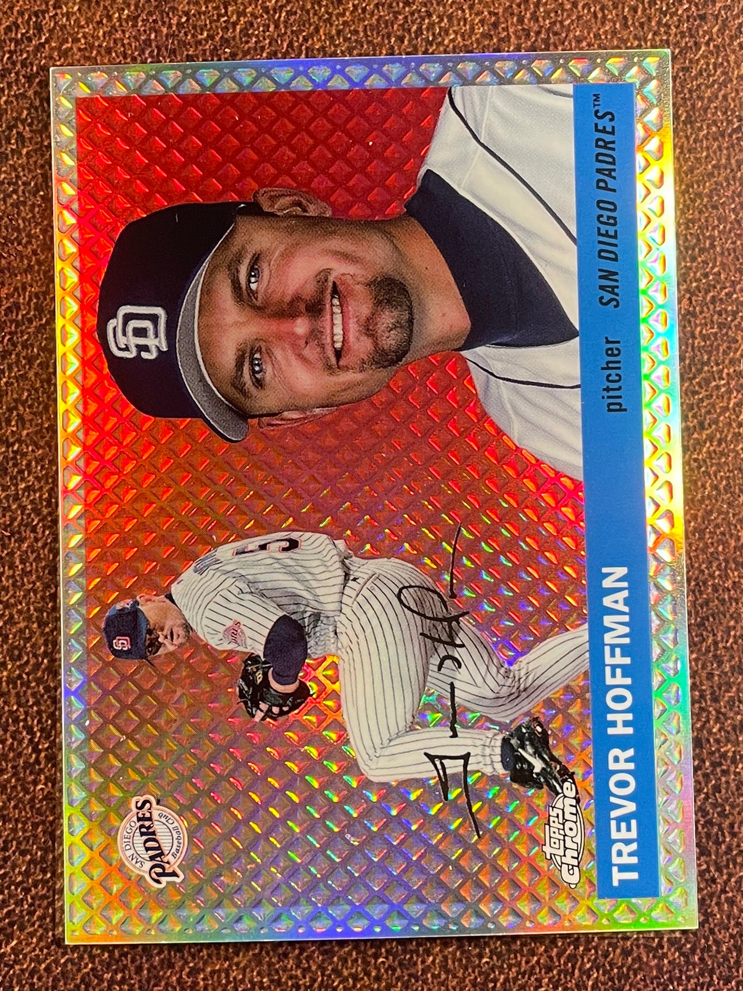 Trevor Hoffman - 2025 Topps Chrome Platinum - Diamond Etch /55 - Padres