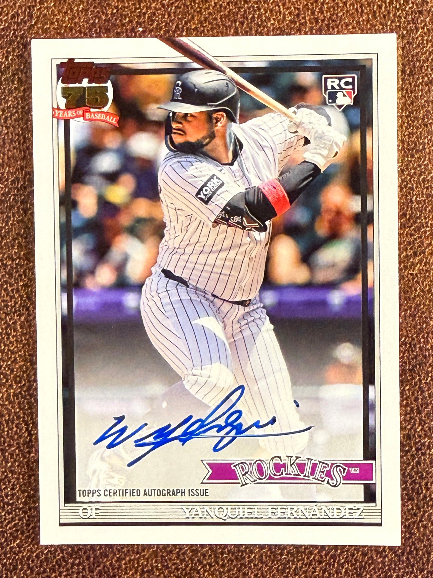 Yanquiel Fernandez - 2026 Topps Series 1 - 1991 AUTO - Rockies