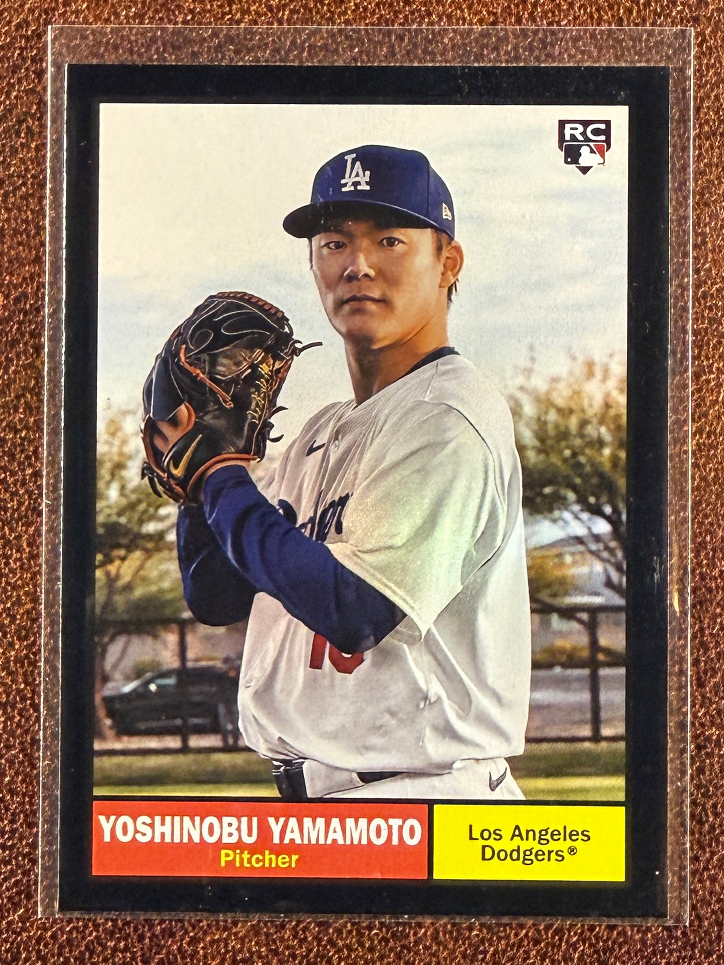 Yoshinobu Yamamoto - 2024 Topps Archives - Rookie BLACK Border - Dodgers