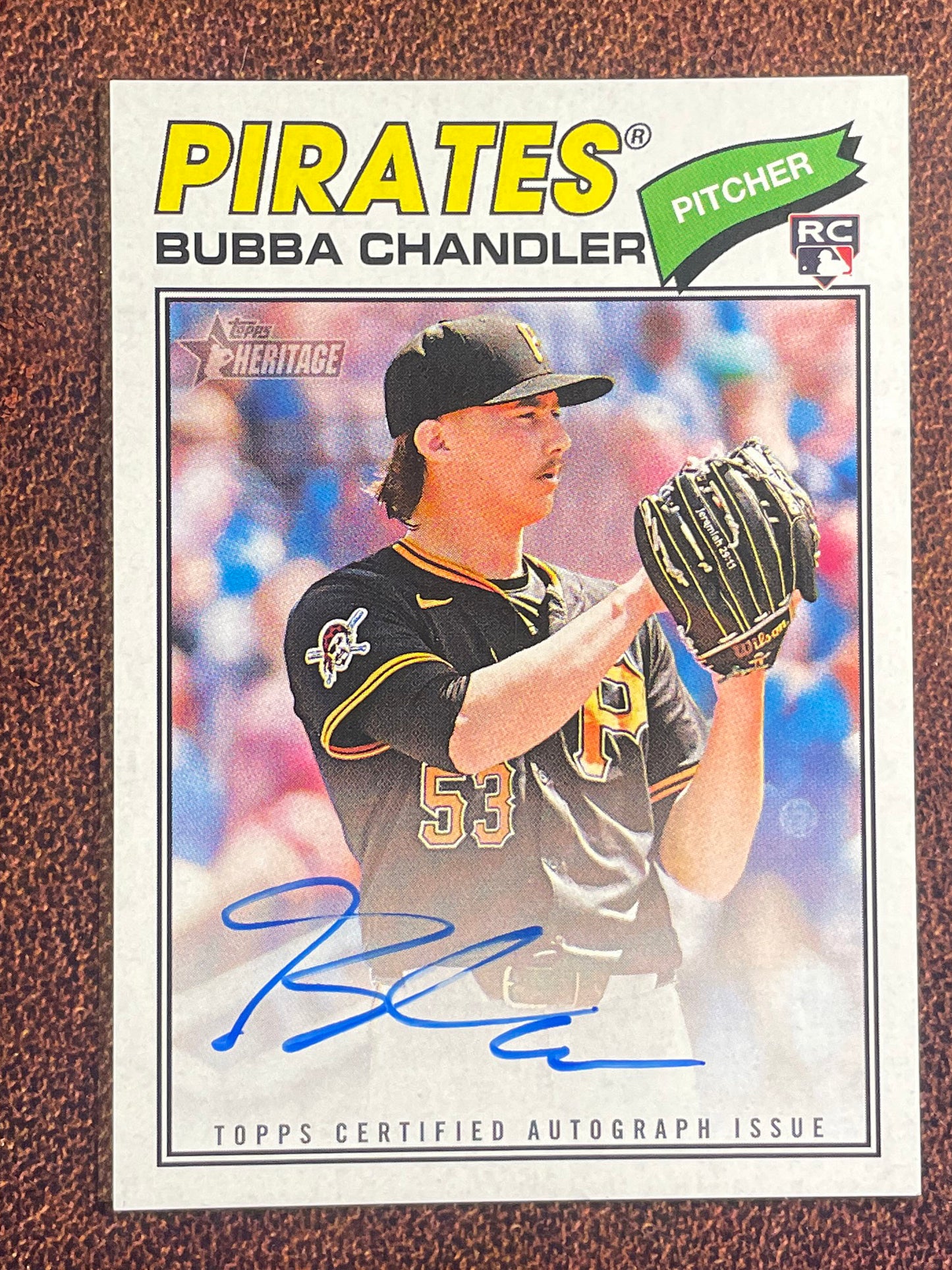 Bubba Chandler - 2026 Topps Heritage - Real One AUTO - Pirates