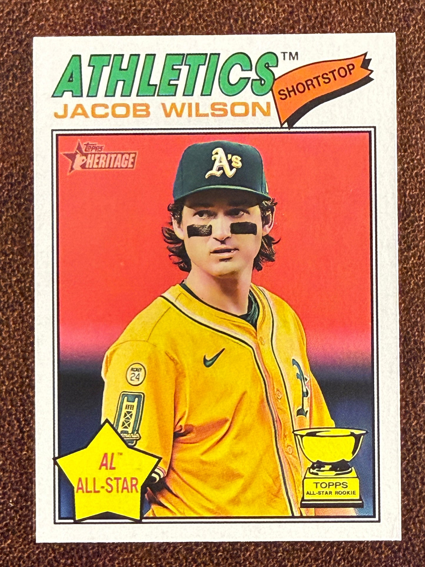 Jacob Wilson - 2026 Topps Heritage - All Star Icon Variation - Athletics