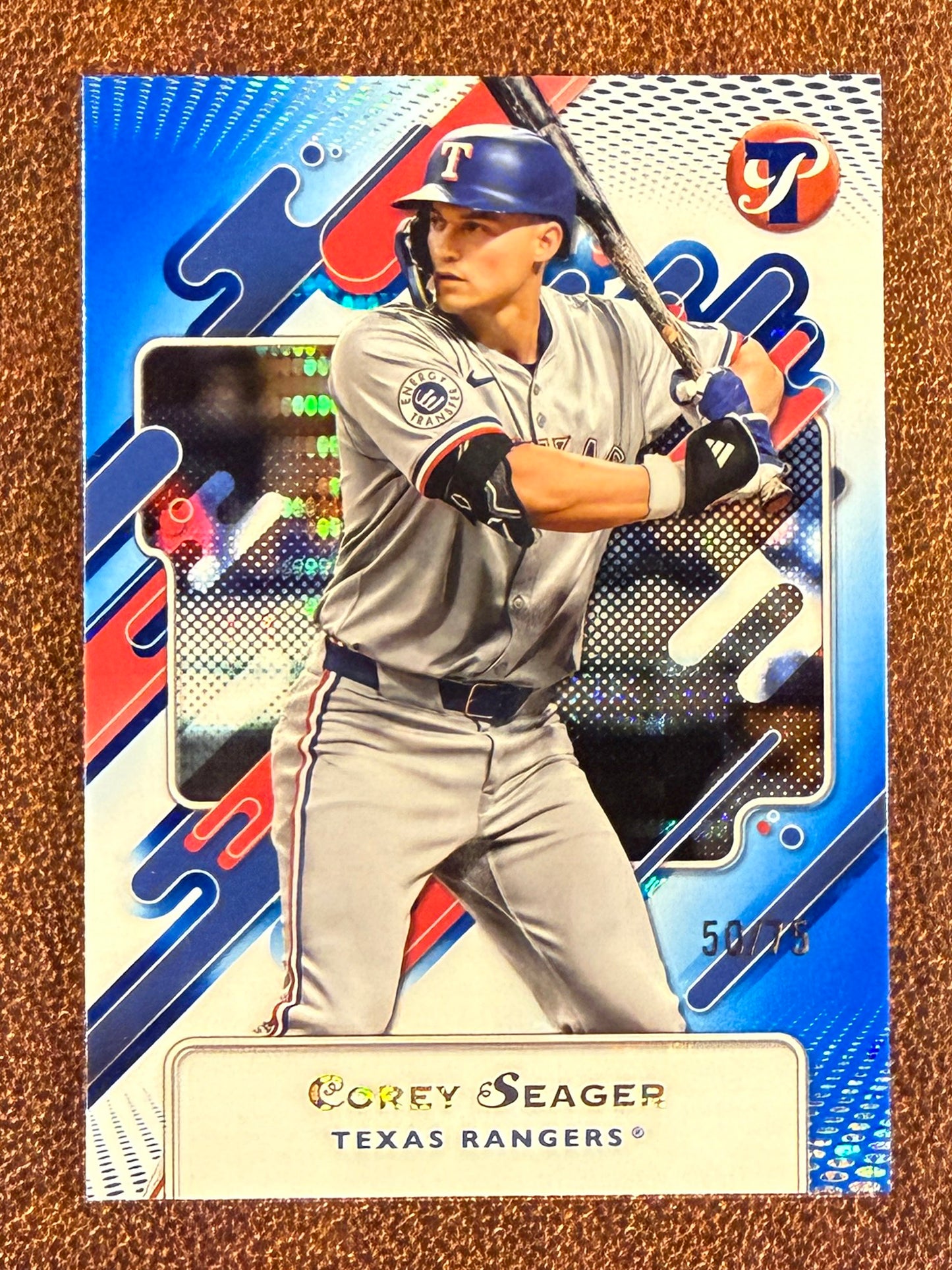 Corey Seager - 2025 Topps Pristine - BLUE /75 - Rangers