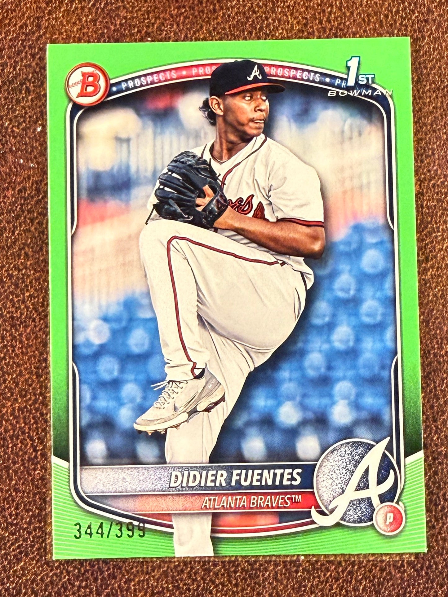 Didier Fuentes - 2025 Bowman - Neon Green Paper 1st Bowman /399 - Braves