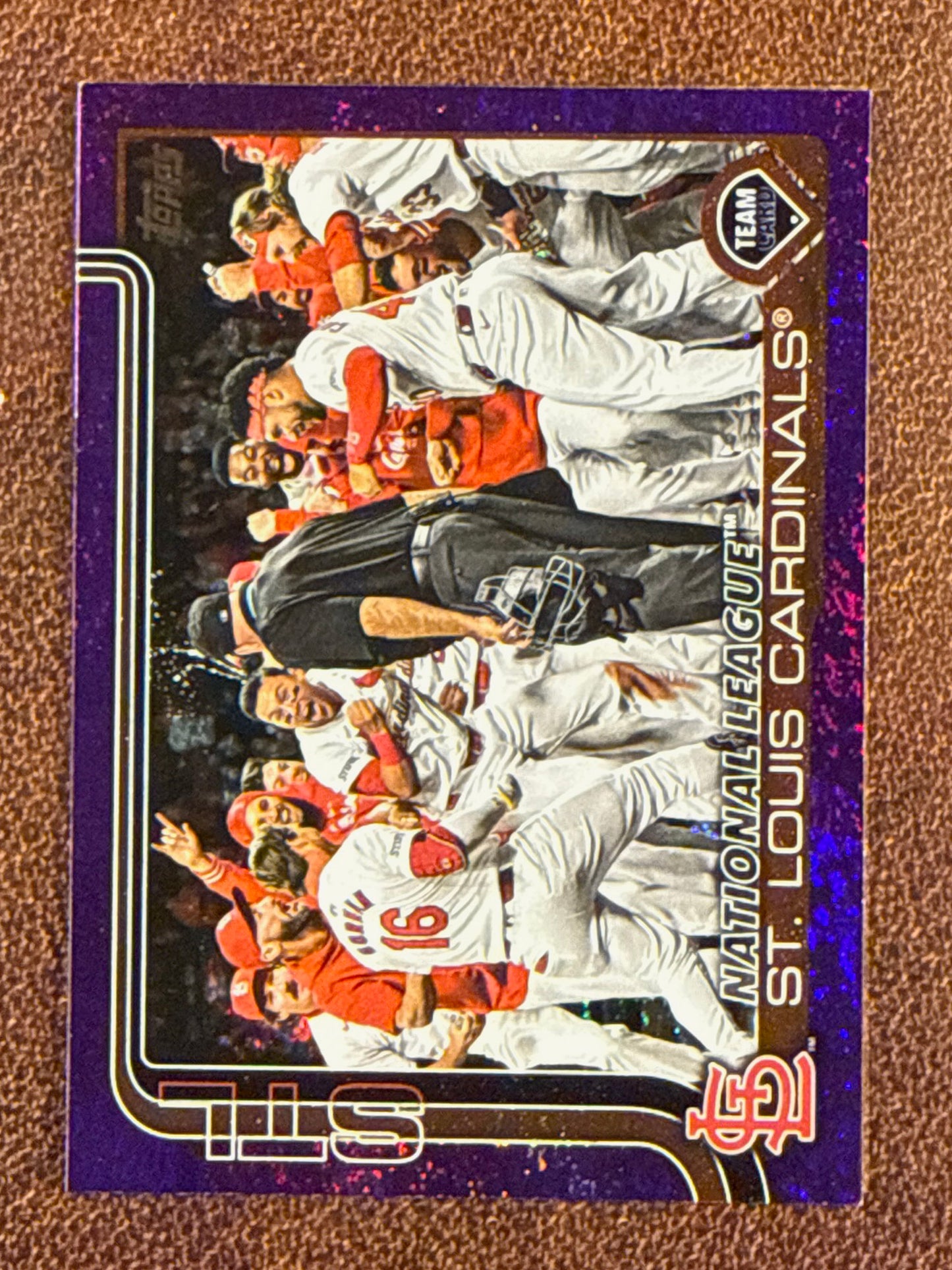 Cardinals Team Card - 2025 Topps Series 2 - PURPLE Holofoil /250 - Cardinals