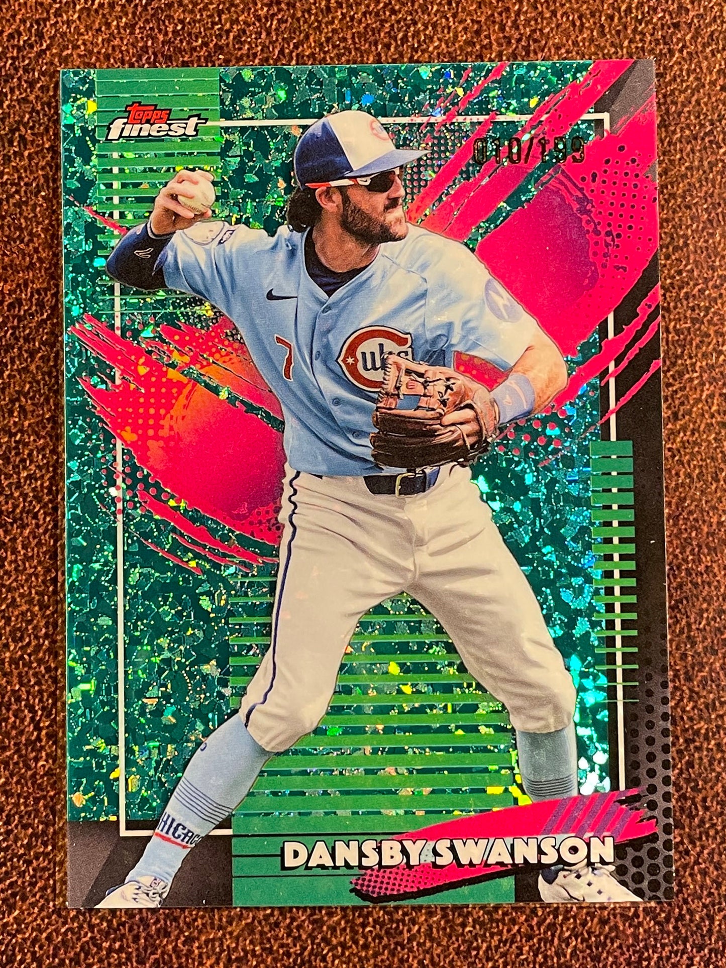 Dansby Swanson - 2026 Topps Finest - AQUA Rare /199 - Cubs
