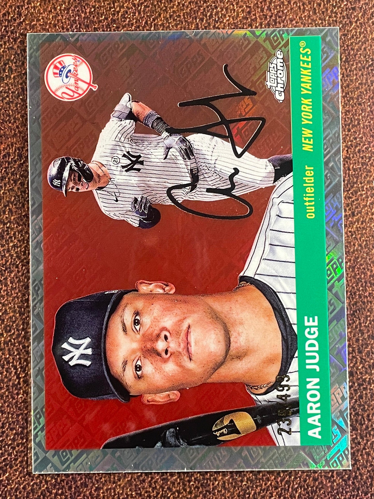 Aaron Judge - 2025 Topps Chrome Platinum - Topps Refractor /499 (*centering*) - Yankees