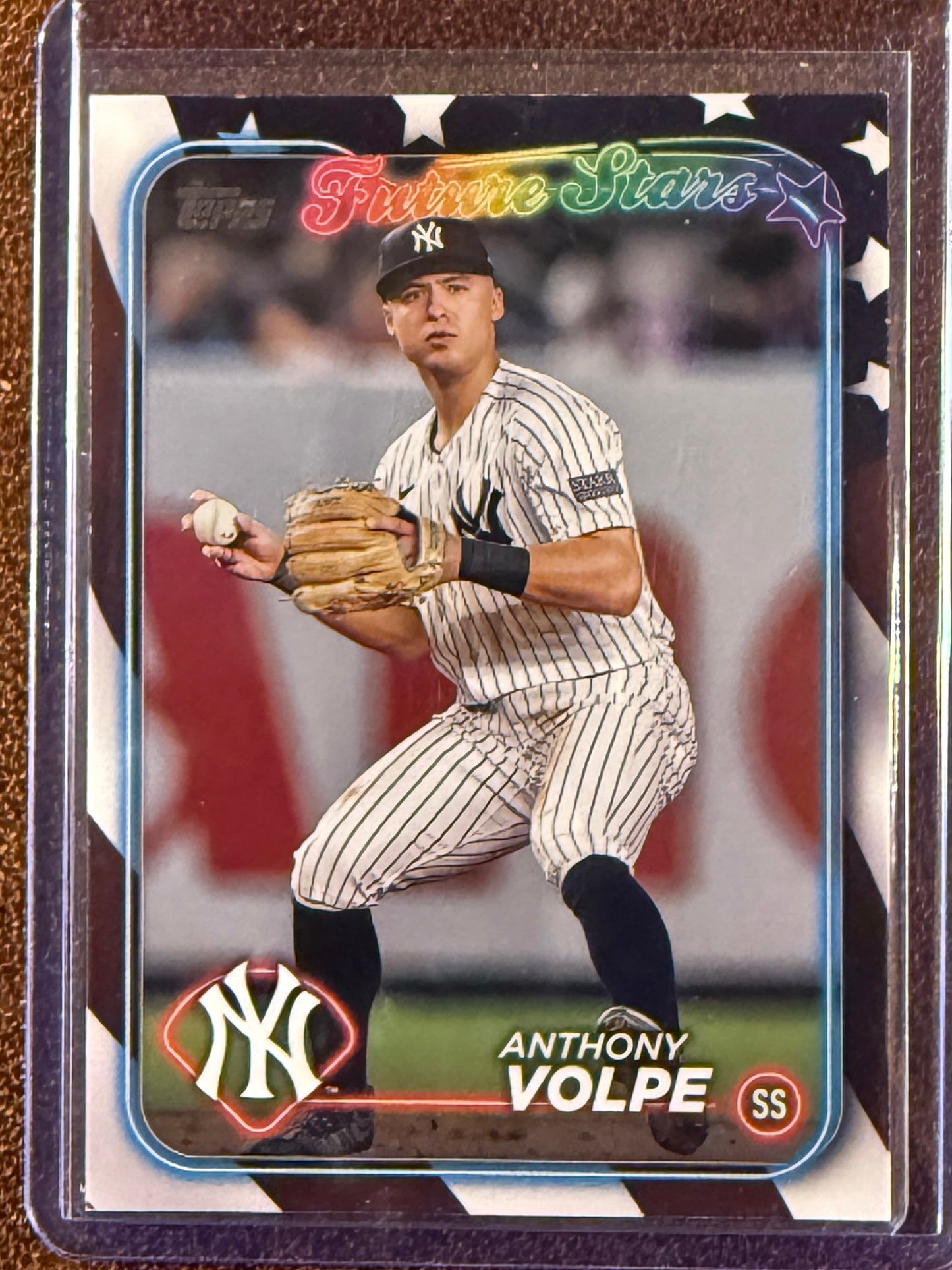 Anthony Volpe - 2024 Topps Series 1 - Independence Day /76 - Yankees