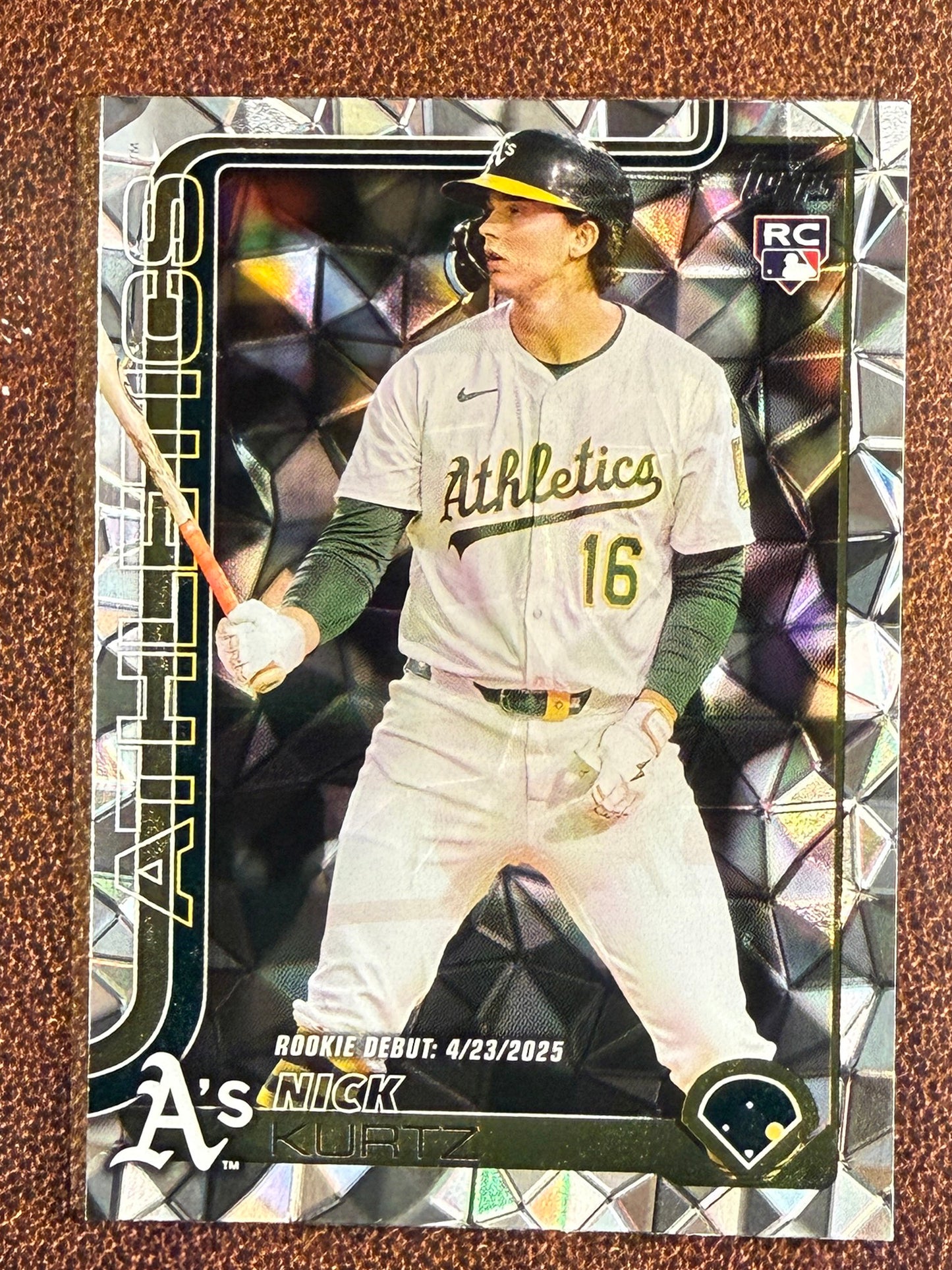 Nick Kurtz - 2025 Topps Update - Diamante Rookie Debut - Athletics