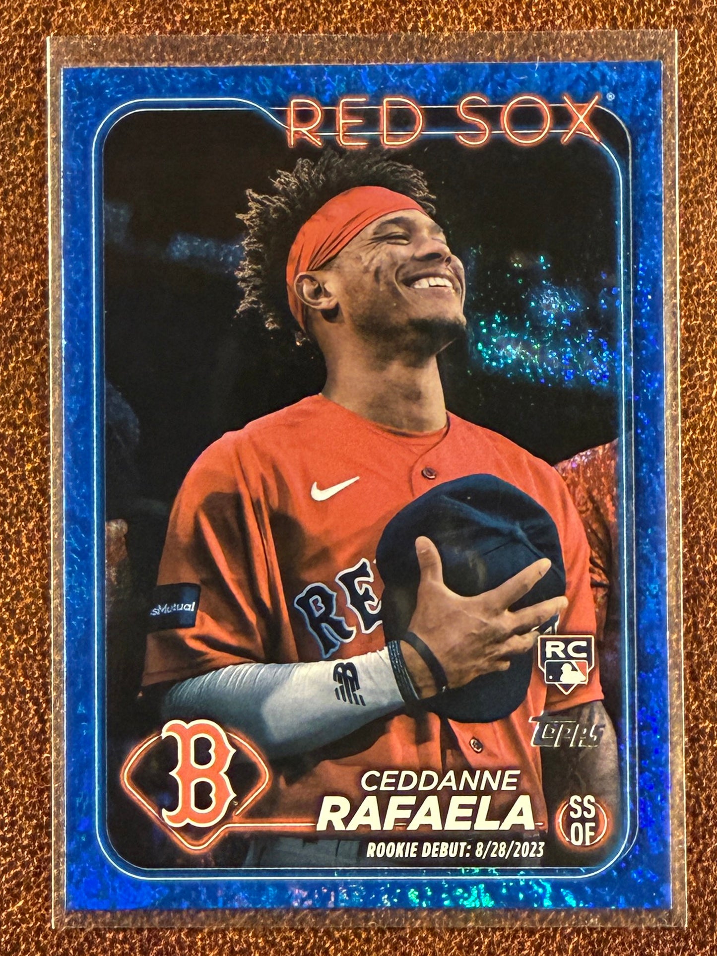Ceddanne Rafaela - 2024 Topps Update - Rookie Debut BLUE Holo Foil - Red Sox