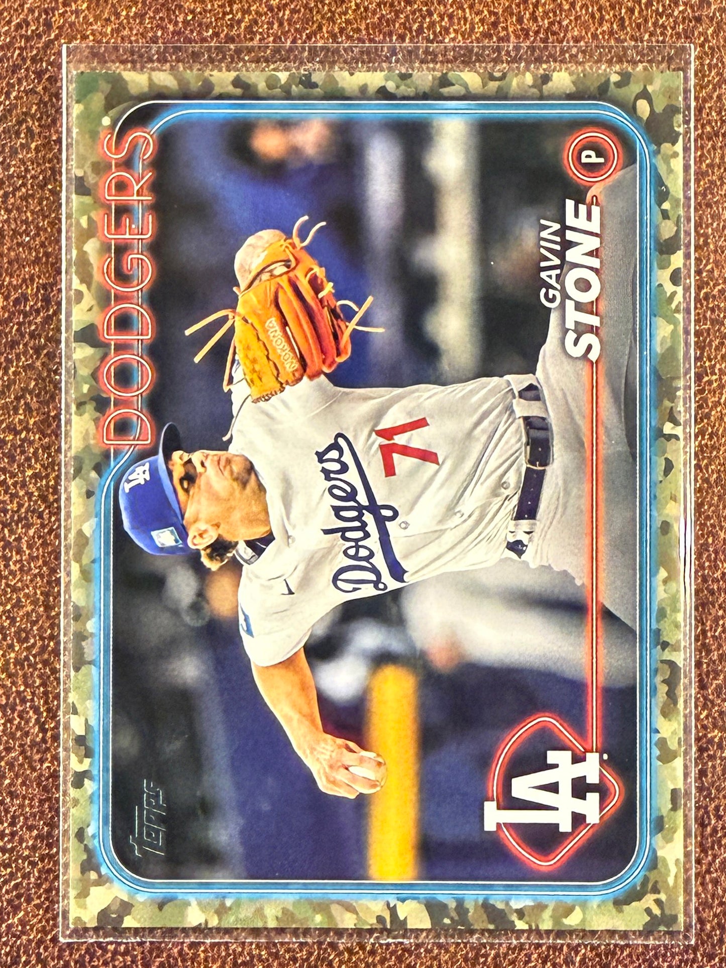 Gavin Stone - 2024 Topps Update - Memorial Day Camo /25 - Dodgers