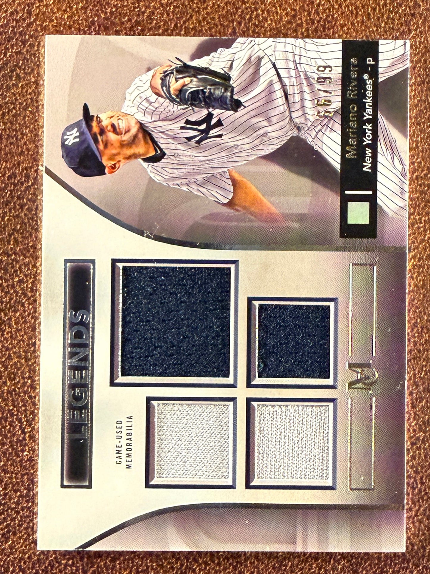 Mariano Rivera - 2024 Topps Museum Collection - Primary Pieces Quad RELIC (*Slight Edge Issues*) - Yankees