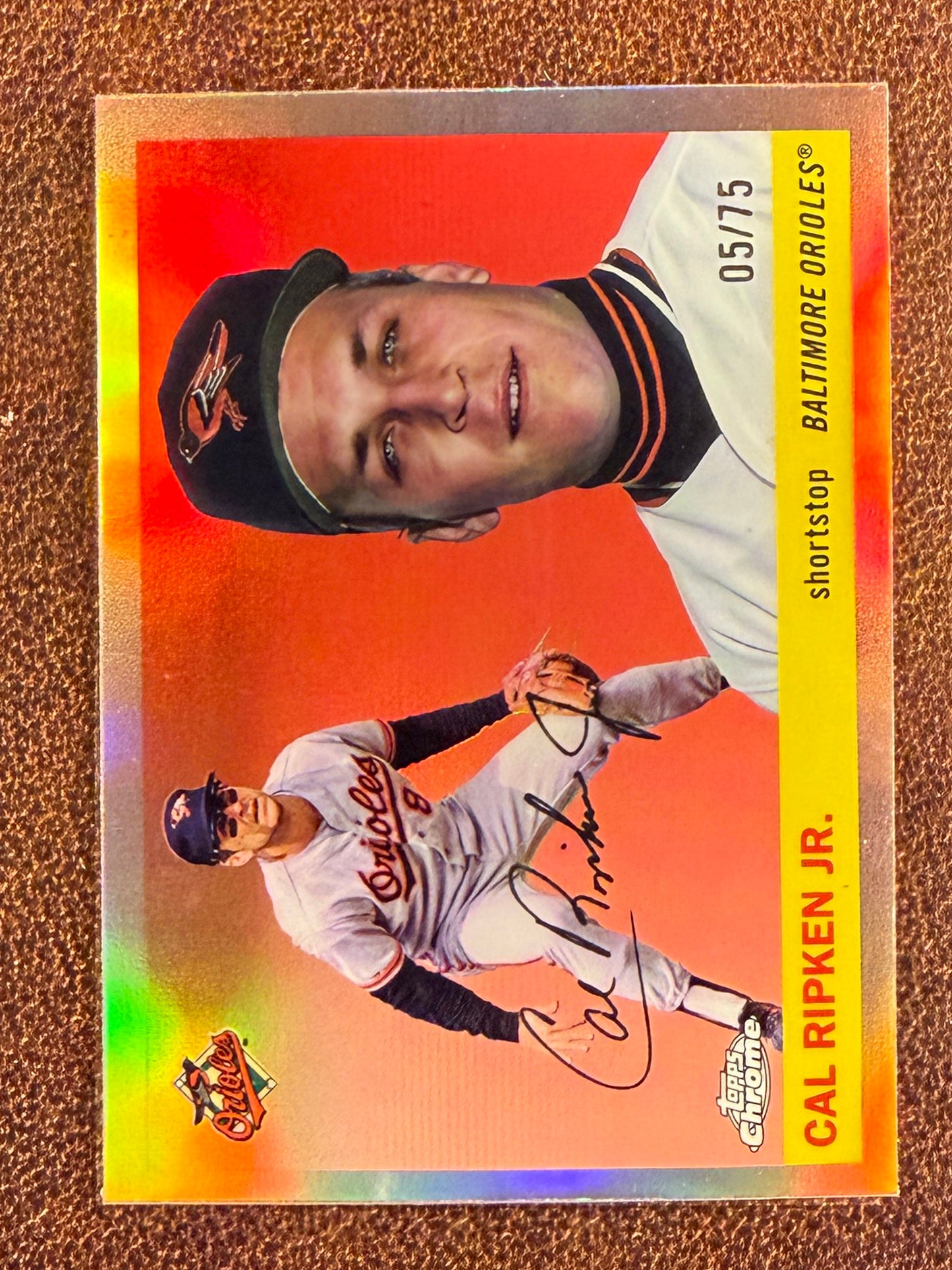 Cal Ripken Jr. - 2025 Topps Chrome Platinum - ROSE GOLD Refractor /75 - Orioles