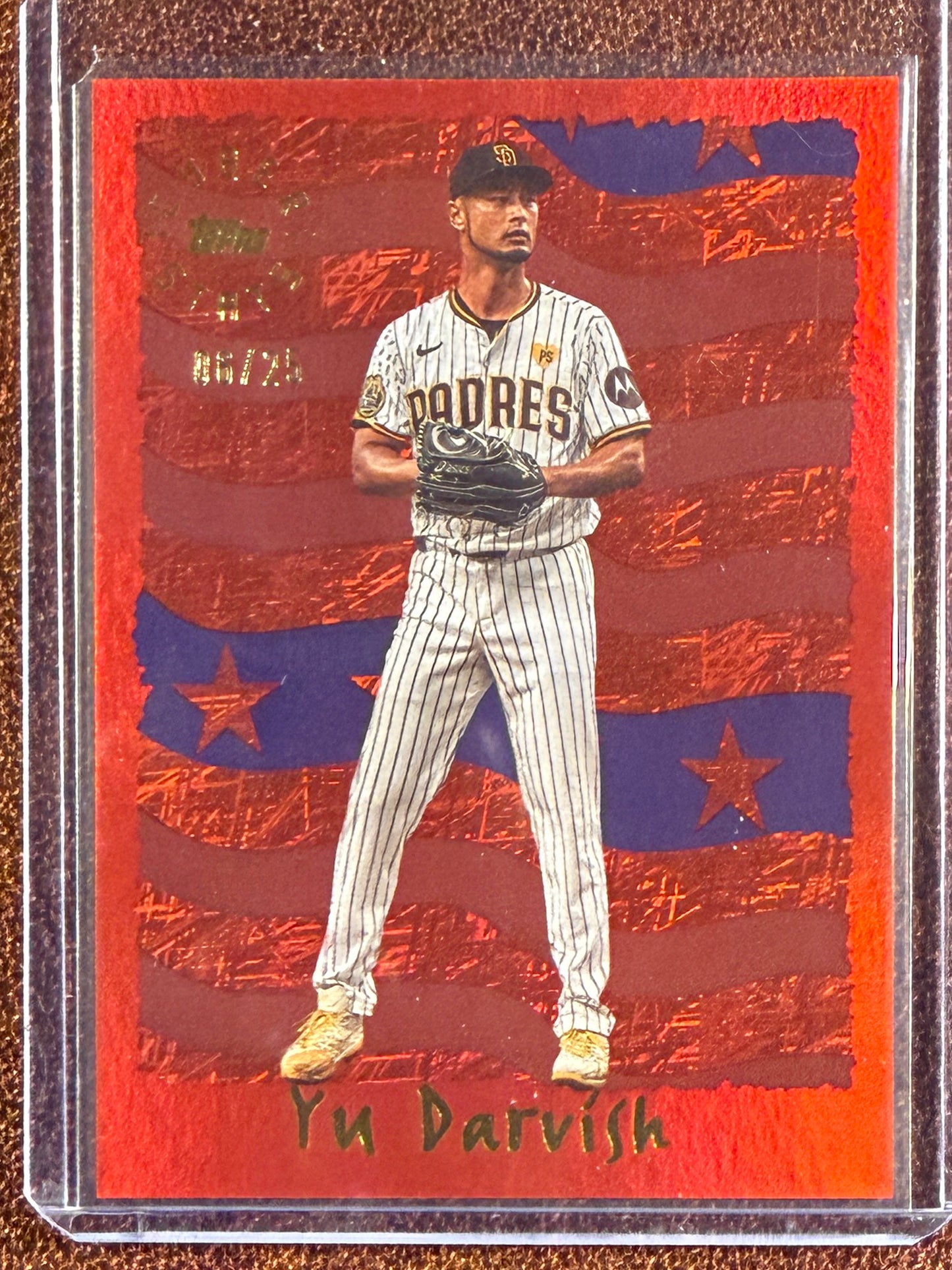 Yu Darvish - 2025 Topps Archives - RED HOT Foilboard /25 - Padres
