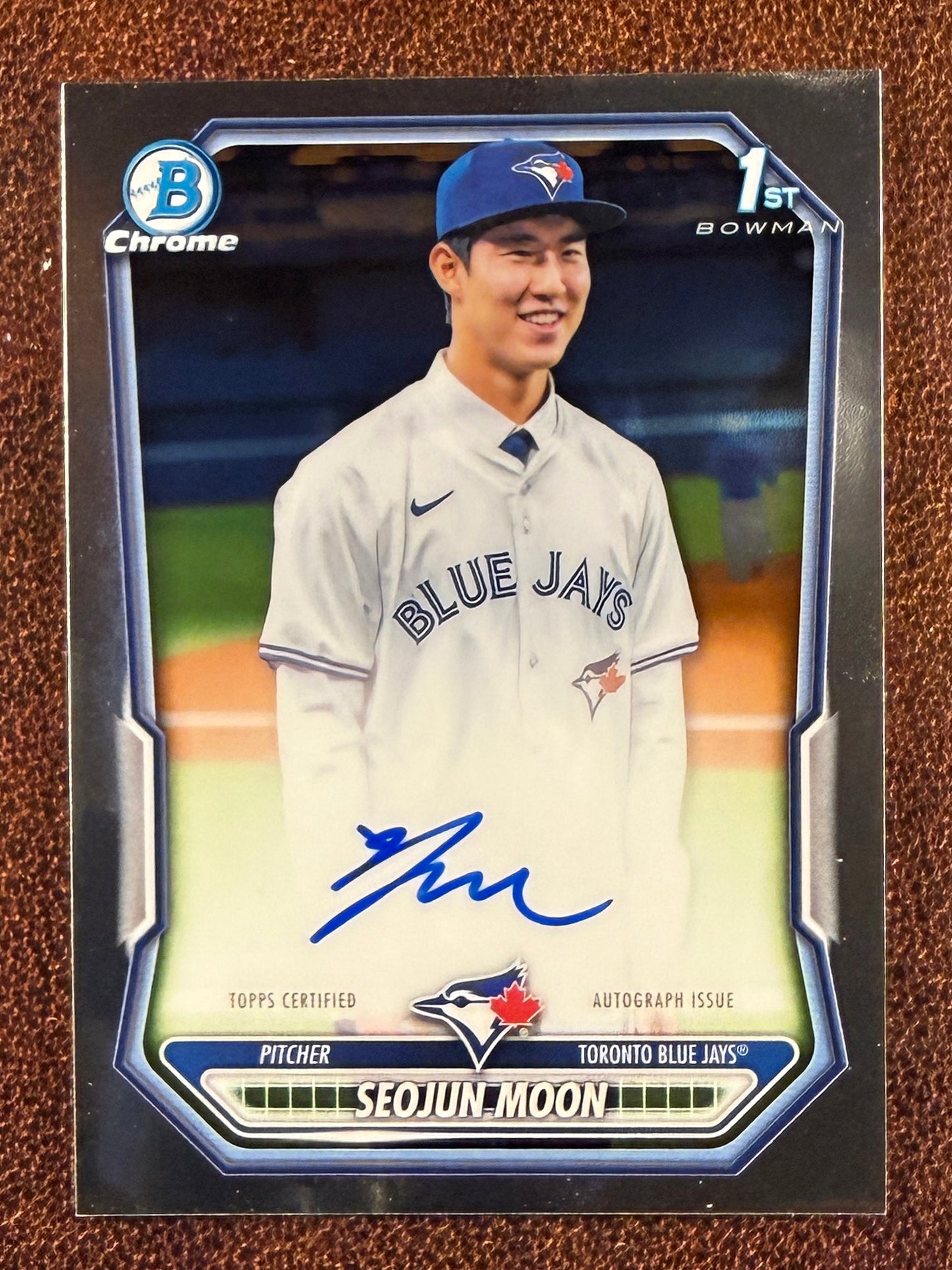 Seojun Moon - 2026 Bowman - Chrome 1st Bowman AUTO - Blue Jays