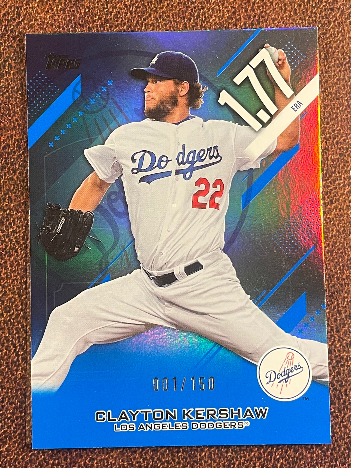 Clayton Kershaw - 2026 Topps Series 2 - BLUE Crooked Numbers /150 - Dodgers
