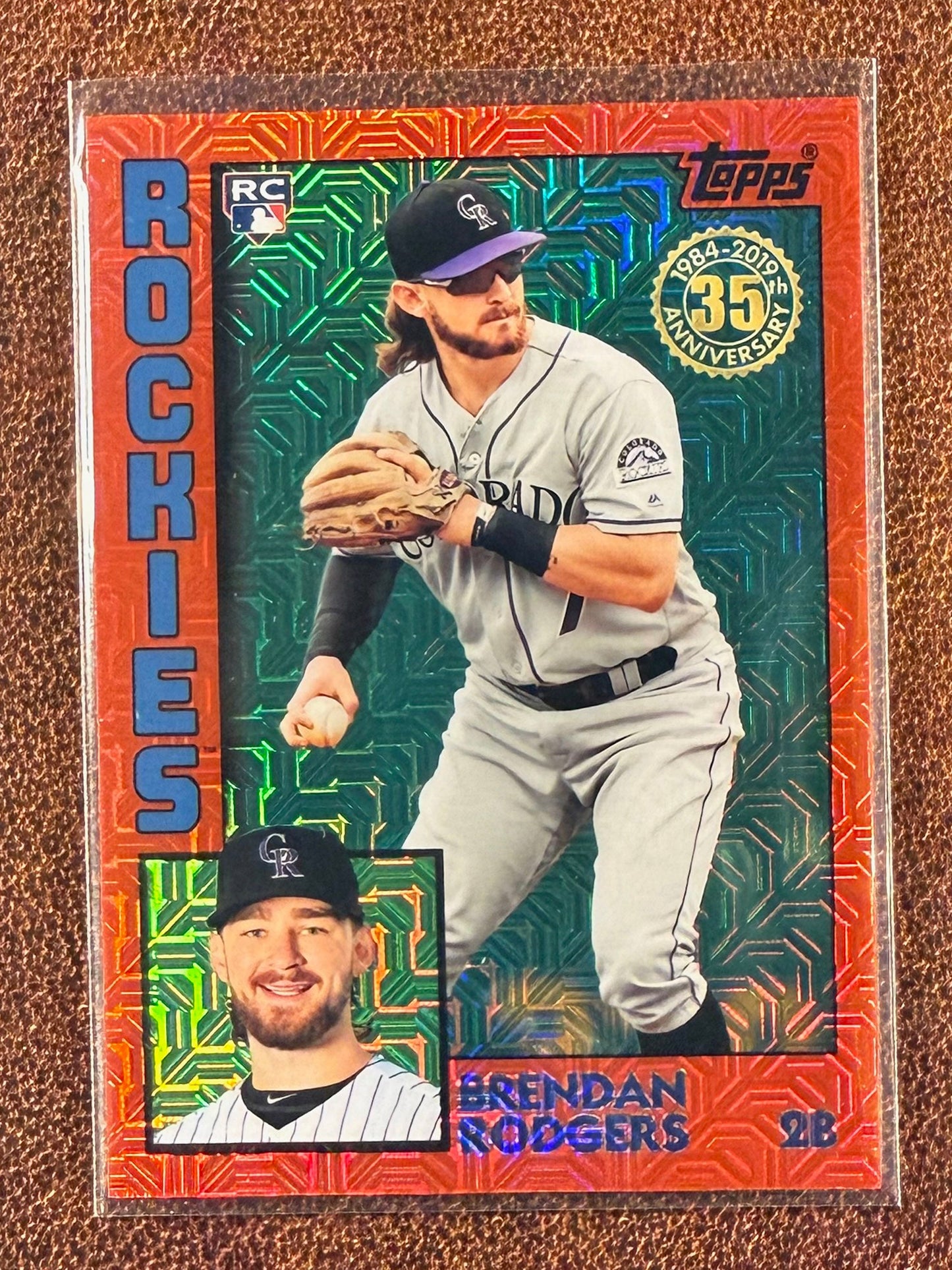 Brendan Rogers - 2019 Topps Update - Red Mojo /5 - Rockies