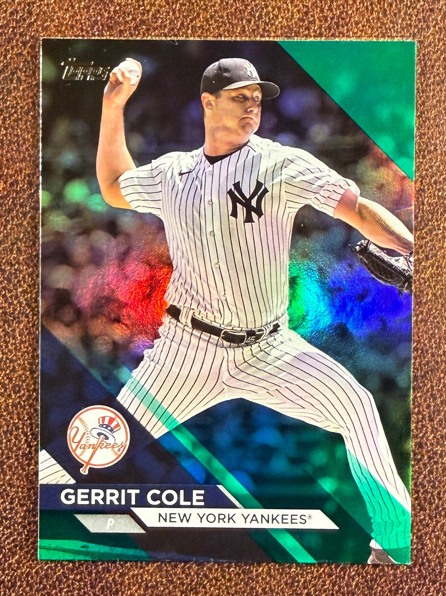 Gerrit Cole - 2024 Topps Flagship - GREEN Rainbow Foil /99 - Yankees