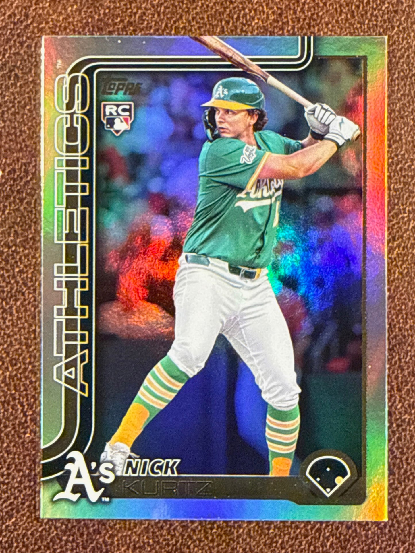 Nick Kurtz - 2025 Topps Update - Rookie Rainbow Foil - Athletics