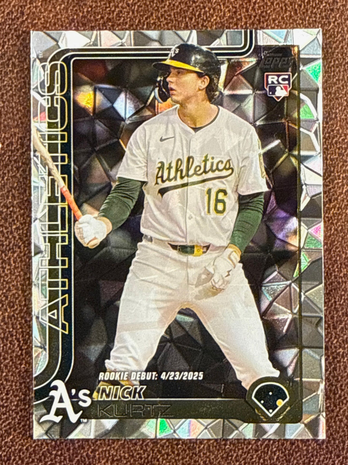 Nick Kurtz - 2025 Topps Update - Rookie Debut Diamante - Athletics