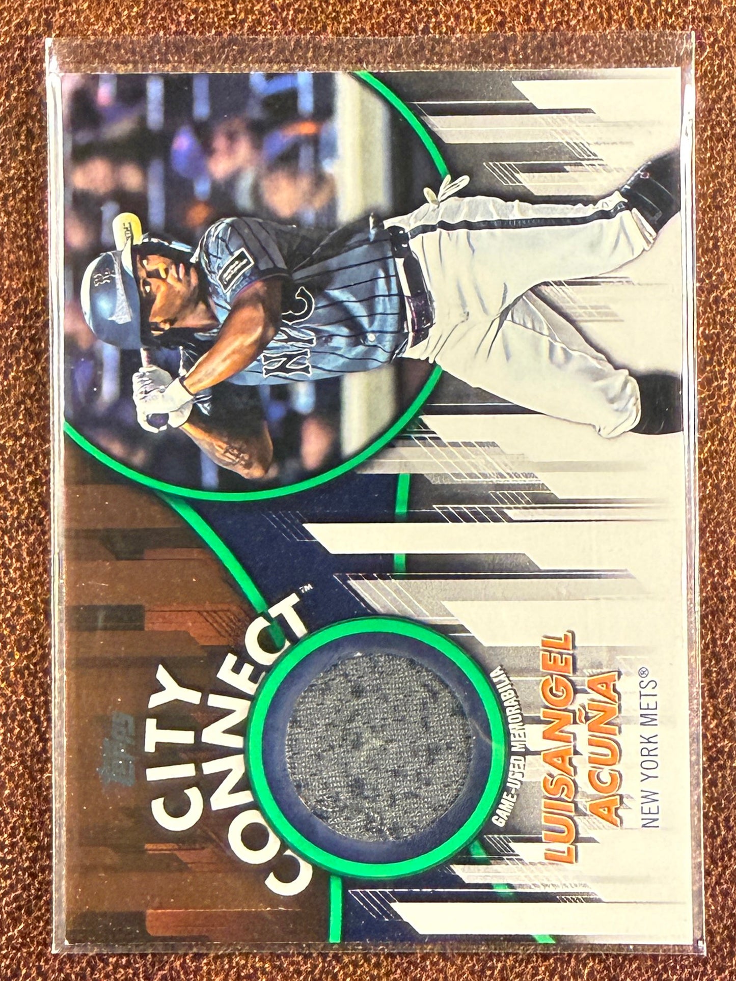Luisangel Acuna - 2026 Topps Series 2 - GREEN City Connect RELIC /99 - Mets