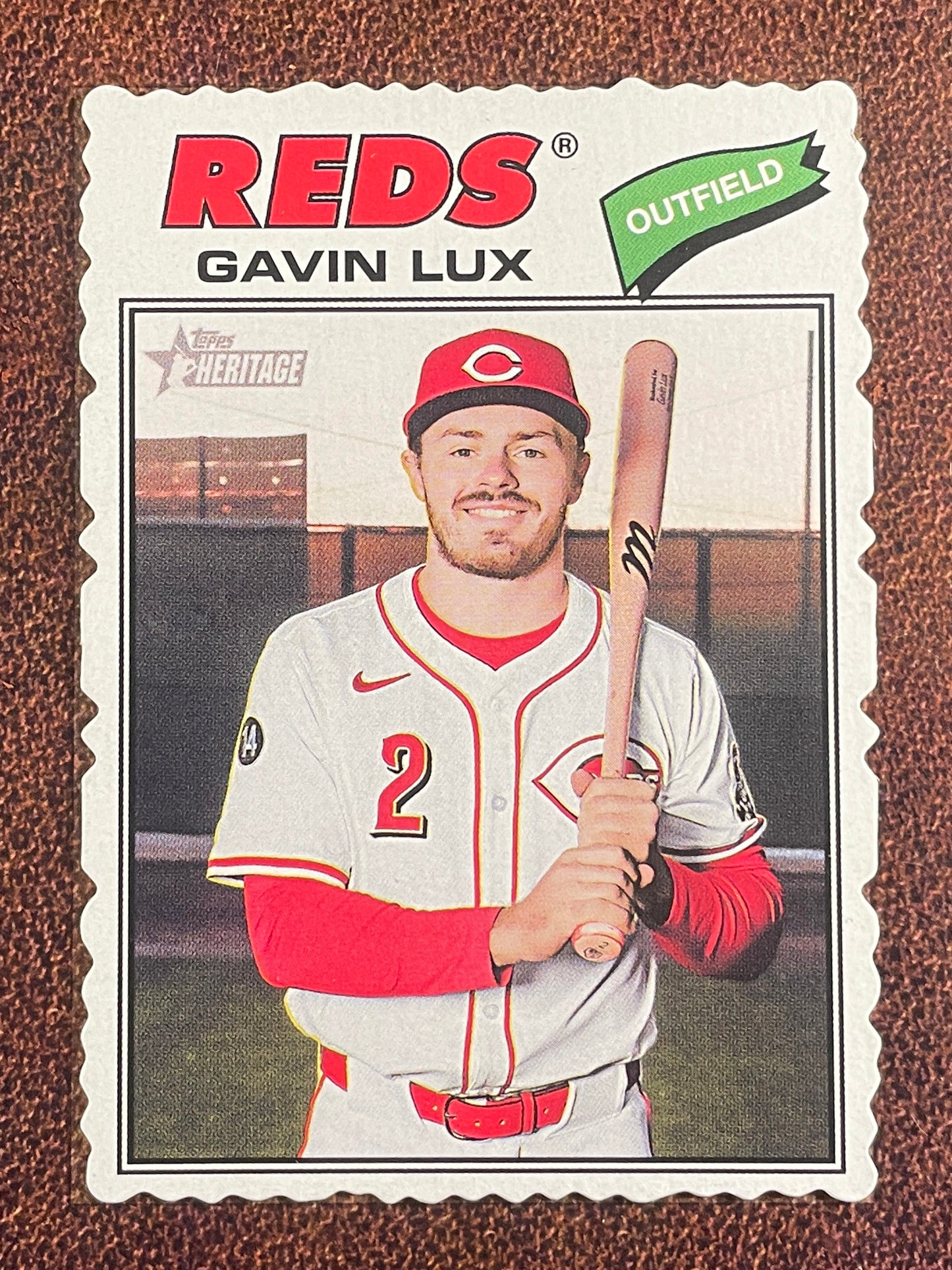 Gavin Lux - 2026 Topps Heritage - Deckle Edge - Reds