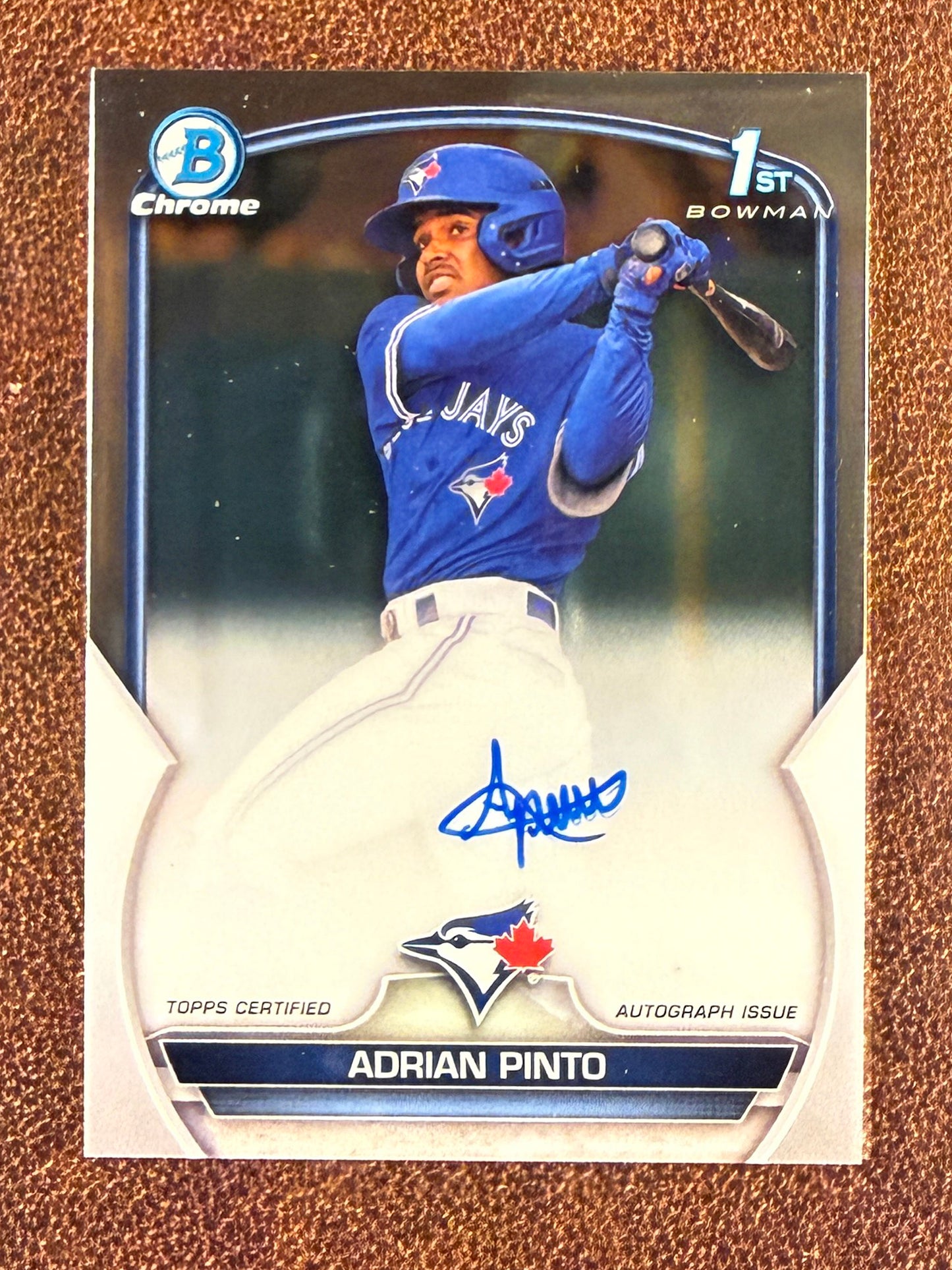 Adrian Pinto - 2023 Bowman Chrome - 1st Bowman AUTO - Blue Jays