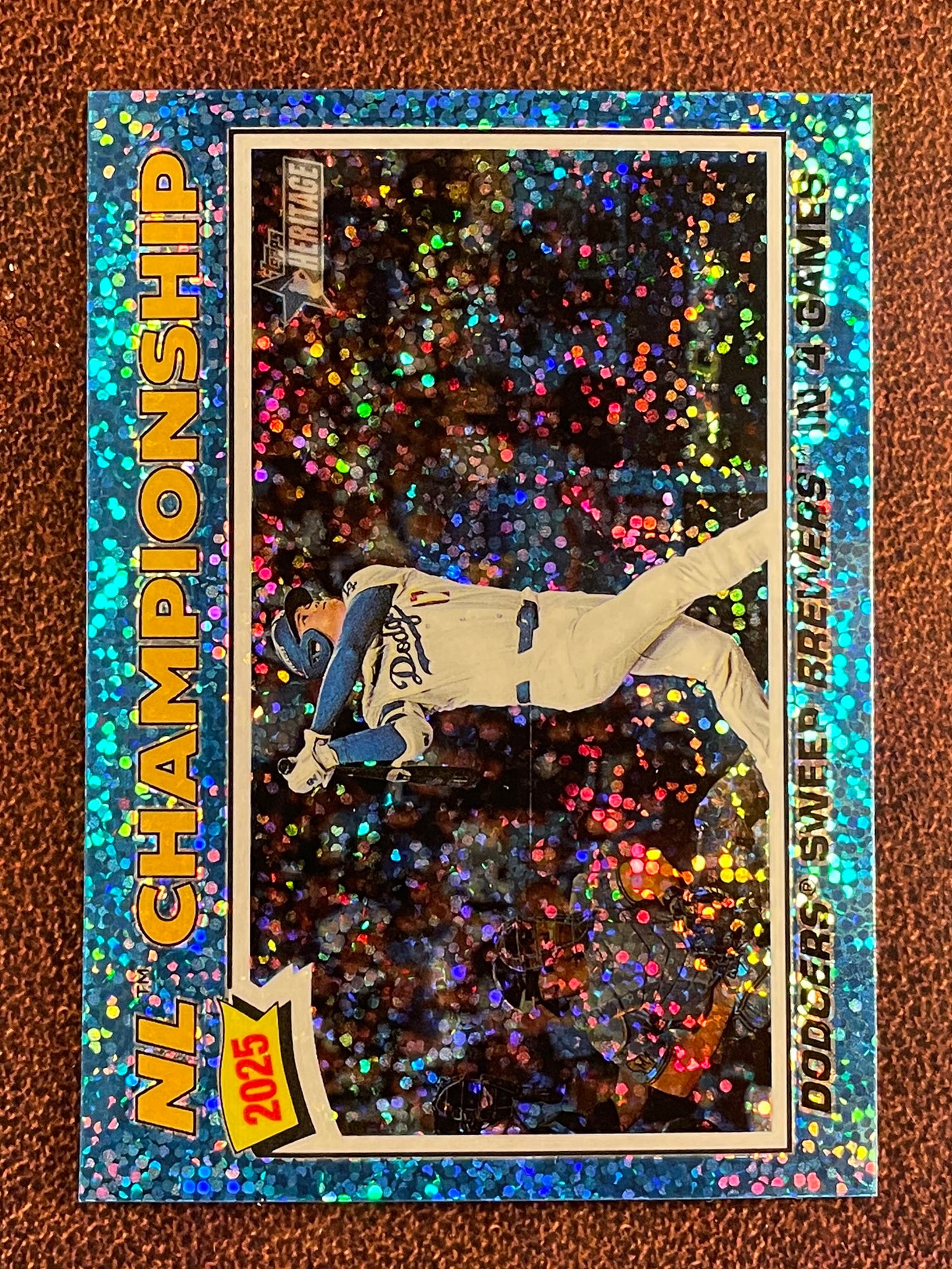 Shohei Ohtani - 2026 Topps Heritage - BLUE Sparkle (#277) - Dodgers