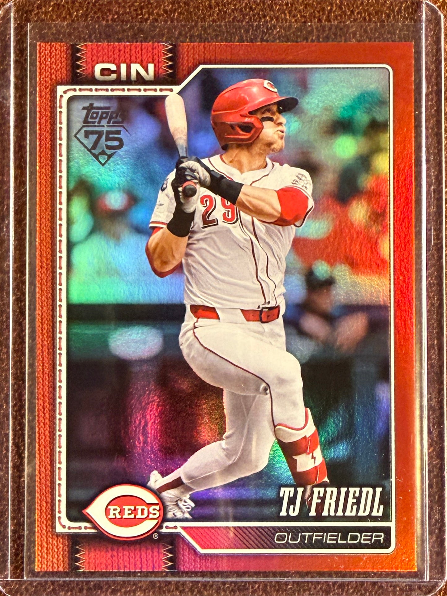 TJ Friedl - 2026 Topps Series 1 - RED Rainbow Foil /5 - Reds