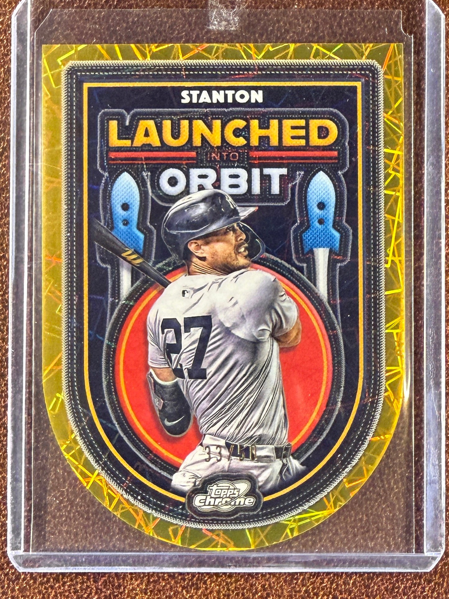 Giancarlo Stanton - 2025 Topps Chrome Cosmic - Launched into Orbit GOLD /50 - Yankees