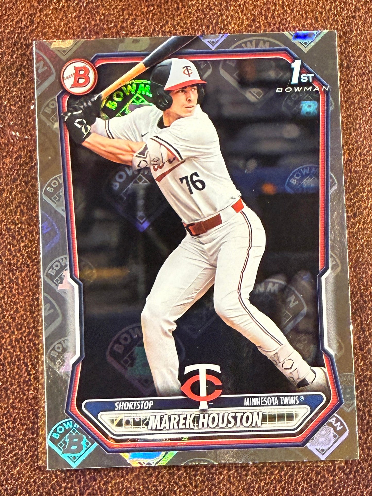 Marek Houston - 2026 Bowman - Logo Pattern 1st Bowman - Twins